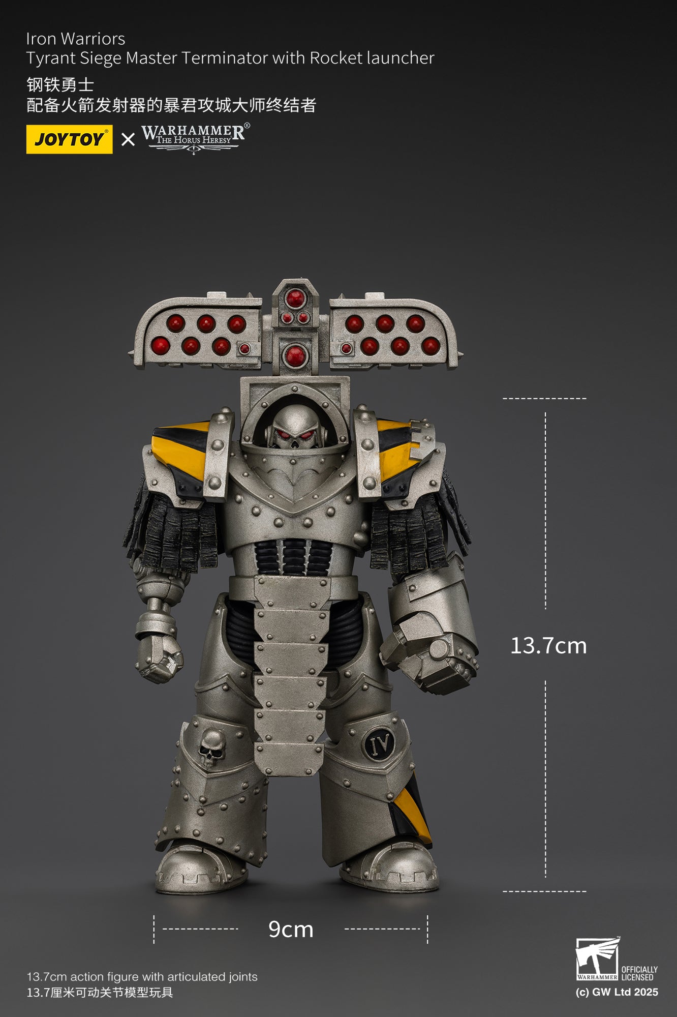 Pre Order 1/18 JOYTOY Warhammer The Horus Heresy Iron Warriors Tyrant Siege Terminator Action Figure Set - Perfect for Collectors, Warhammer 40K Fans & Tabletop Gaming Enthusiasts