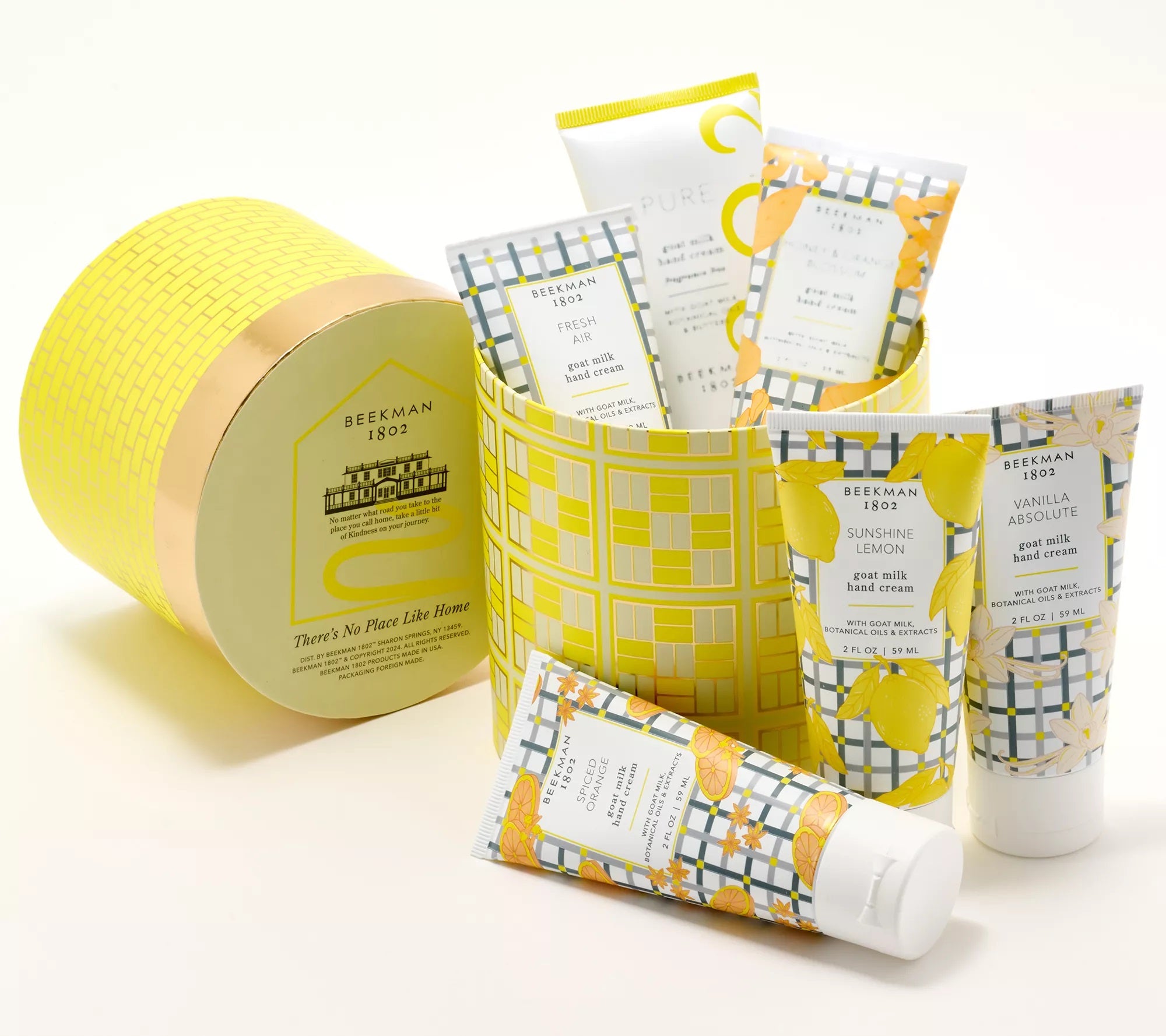 Goat Milk Hand Cream Set - Natural Moisturizing & Nourishing for Dry Skin - Perfect for Home, Office & Travel
