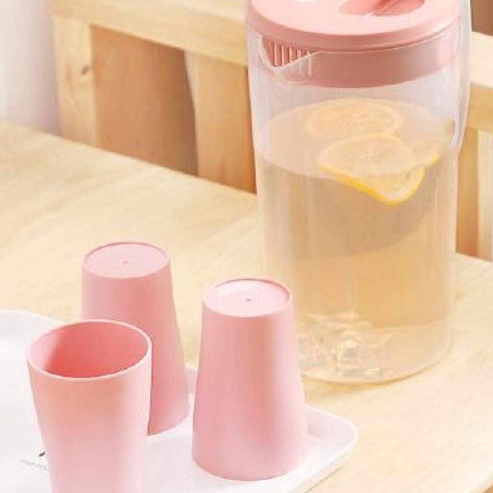 Stainless Steel Beverage Pitcher with Lid - 2 Quart Juice & Water Kettle for Iced Tea, Lemonade, and Cocktails - Perfect for Home, Office, and Outdoor Use
