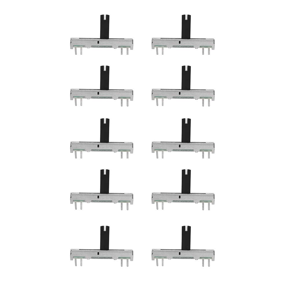 Bnineteenteam 10 Pcs B50K Sliding Potentiometer Board Module - Adjustable Slide Pots for Guitar, Audio Equipment & DIY Electronics - Perfect for Volume Control, Tone Adjustment & Circuit Modifications