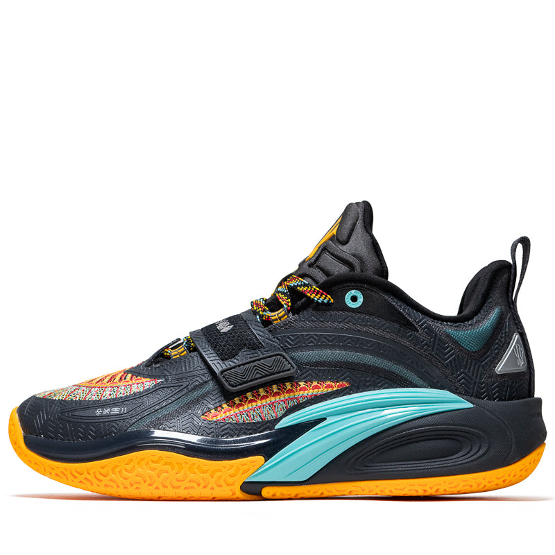 Anta Kai 1 'Sacred Bond' Basketball Shoes - Grey/Black Men's High-Top Sneakers for Indoor & Outdoor Court Play