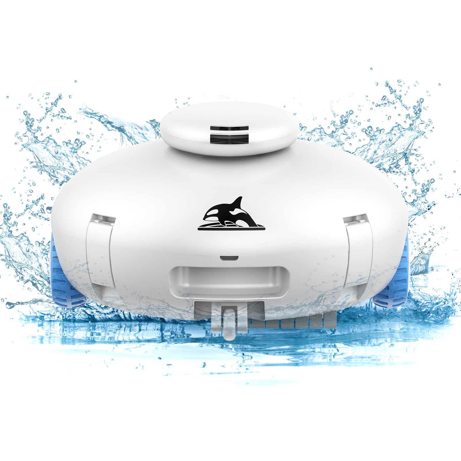 Cordless Robotic Pool Vacuum Cleaner - 7500mAh Battery Lasts 140 Mins, Self-Parking, Powerful Suction for Above Ground & In-ground Swimming Pools - Ideal for Flat Bottom Pools, Easy Maintenance & Crystal Clear Water All Season