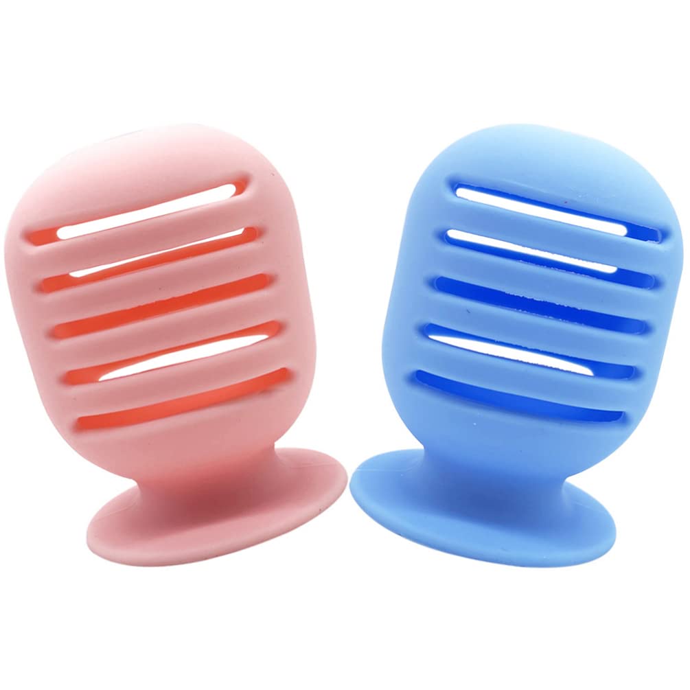 FOMIYES 2-Pack Silicone Makeup Sponge Storage Case - Travel-Friendly Beauty Egg Holder for Makeup Puffs & Blenders | Perfect for Travel, Gym, and On-the-Go Touch-Ups