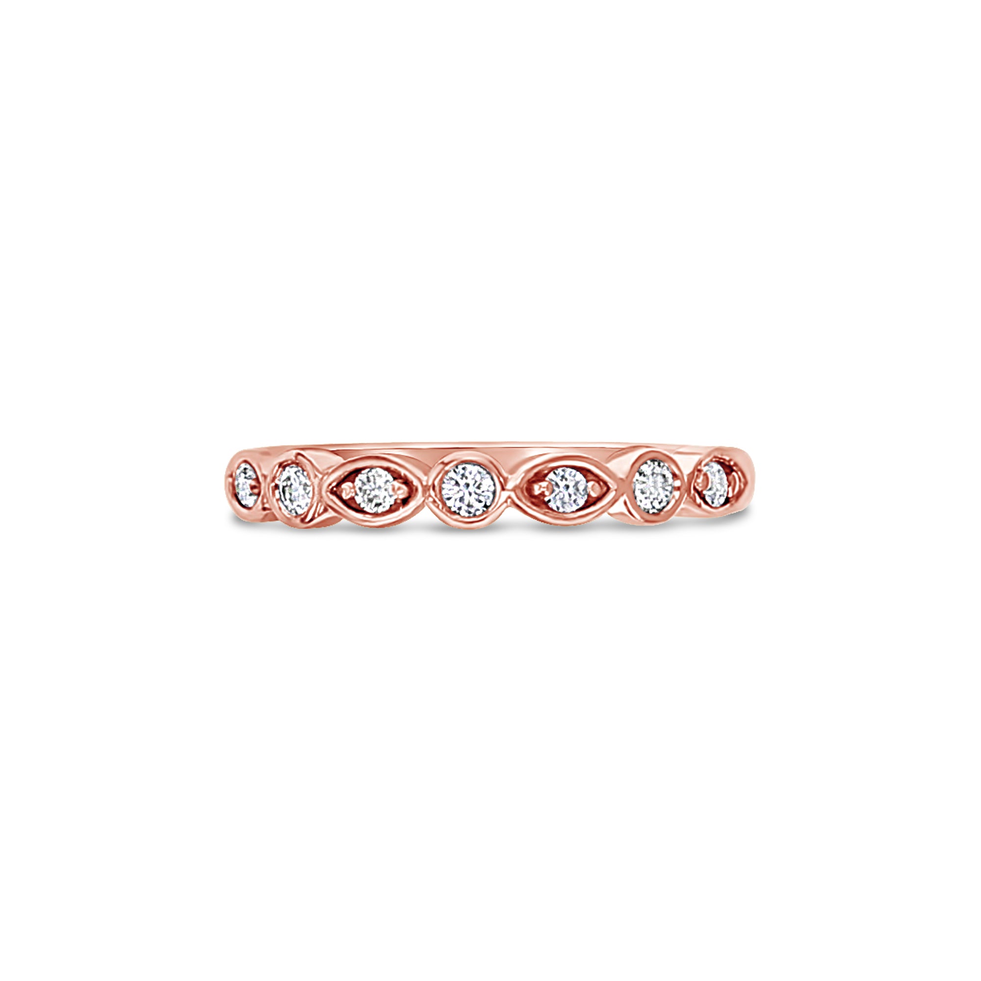 Antique Style Diamond Ring .14cttw in 14K White, Rose, or Yellow Gold - Elegant Vintage Jewelry for Engagement, Wedding, Anniversary & Special Occasions