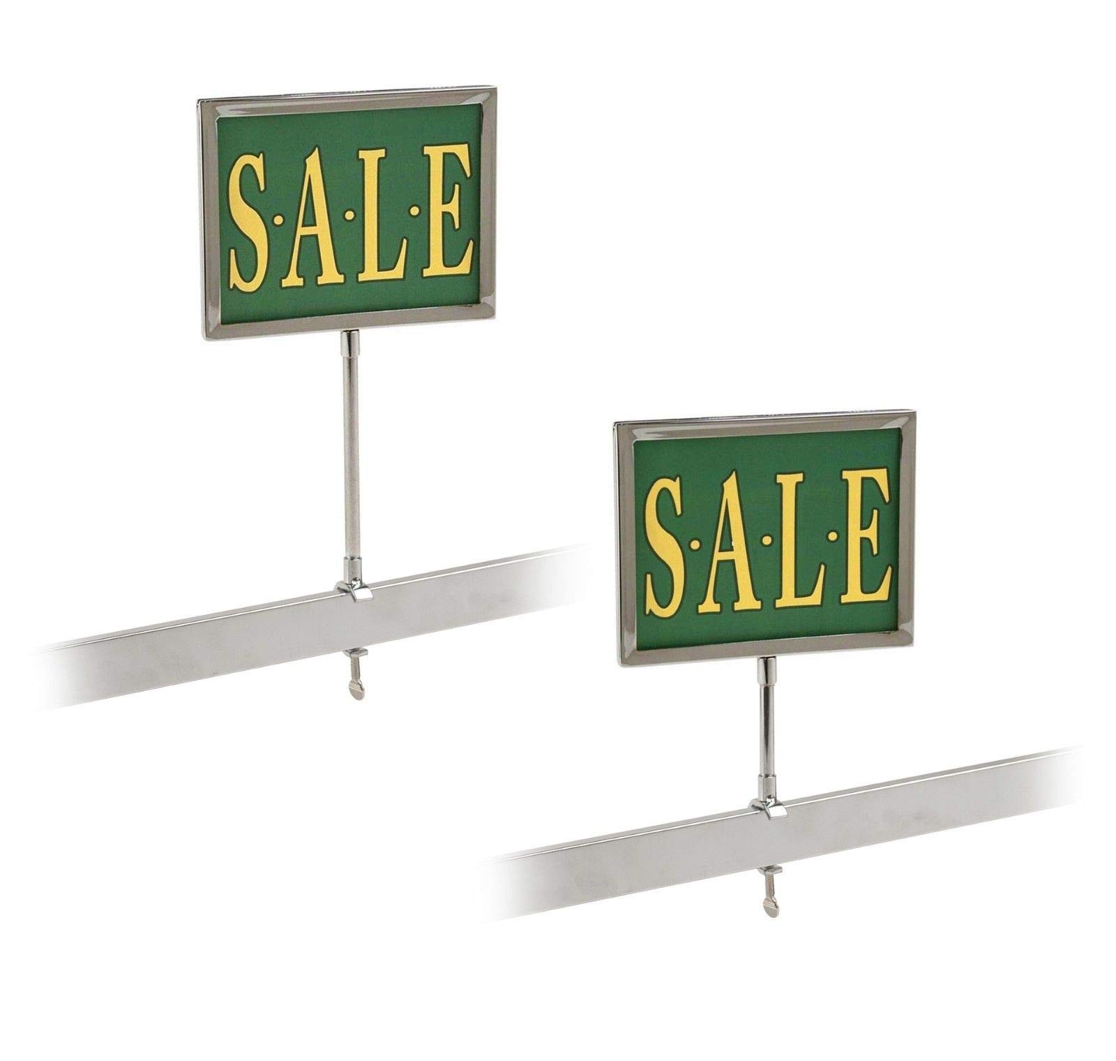 Universal Retail Rack Chrome Frame Clamp On 5.5