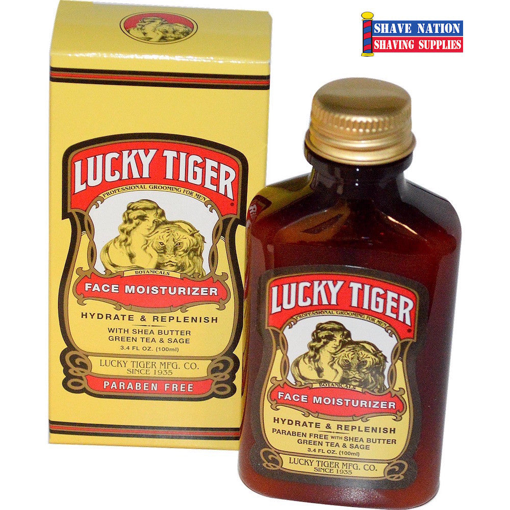 Lucky Tiger Face Moisturizer 3.4oz - Hydrating Cream for Dry Skin, Natural Ingredients, Cruelty-Free | Perfect for Daily Skincare Routine & Travel