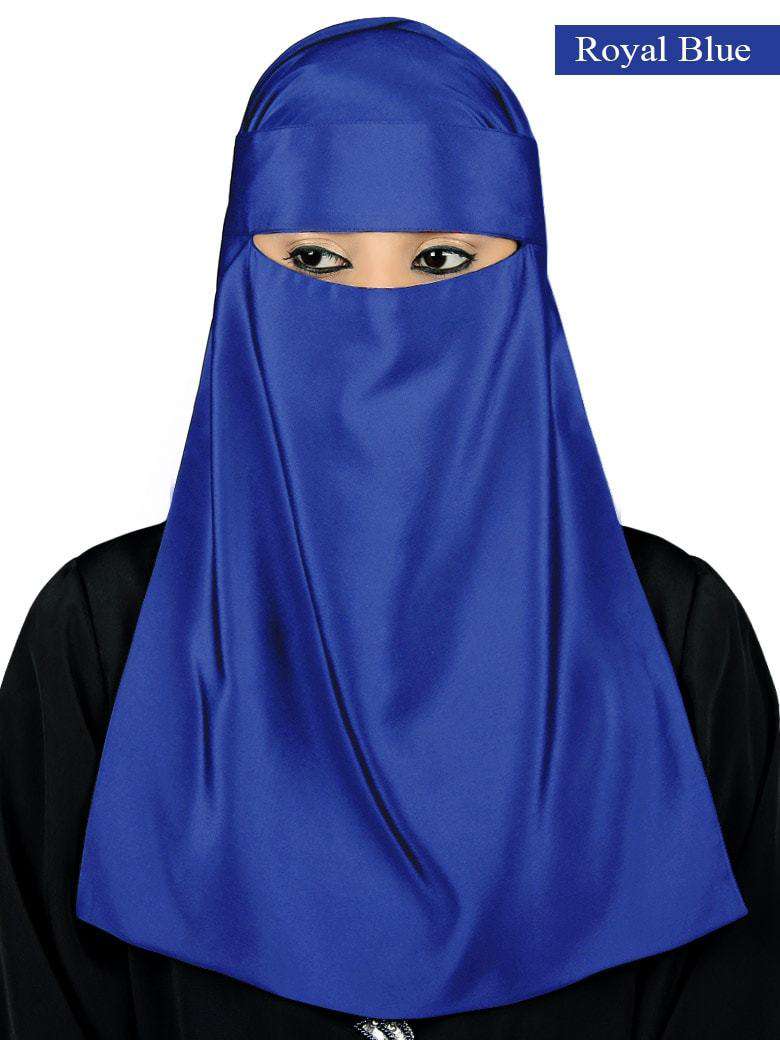 Lamah Niqab with Square Hijab and Headband Set - Perfect for Muslim Women's Prayer, Modest Fashion, and Everyday Wear