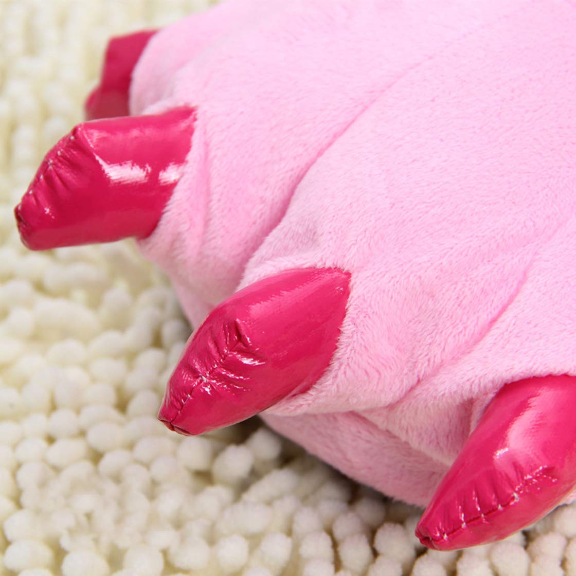 Cozy Animal Paw Slippers for Adults - Warm Plush House Slippers with Dinosaur & Claw Design - Perfect for Indoor Comfort, Winter Wear & Gifts