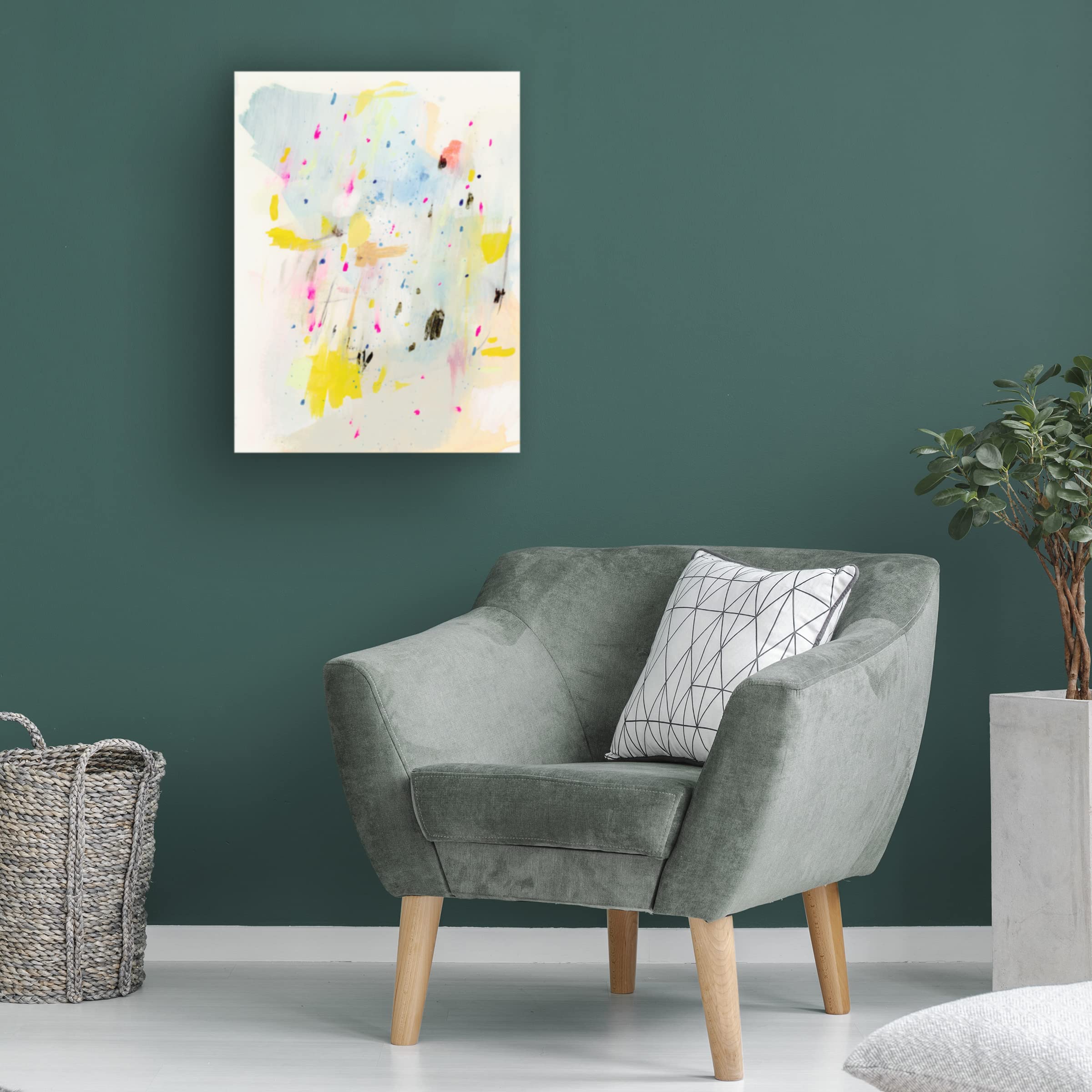 Victoria Barnes 'Sprinkle II' Canvas Wall Art Print - Modern Abstract Painting for Living Room, Bedroom & Office Decor | Trademark Fine Art Collection