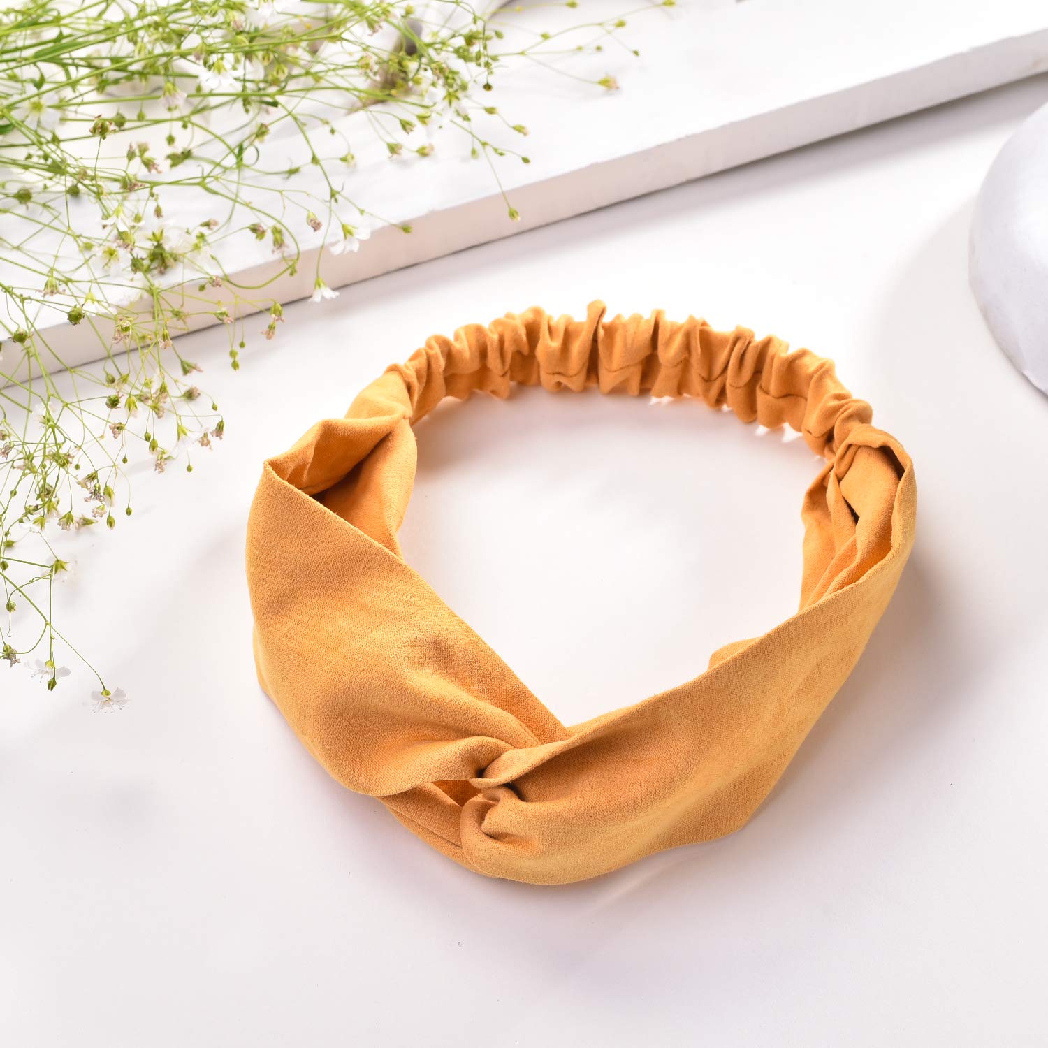 Vogue Suede Knot Headband for Women - Gym & Office Wear