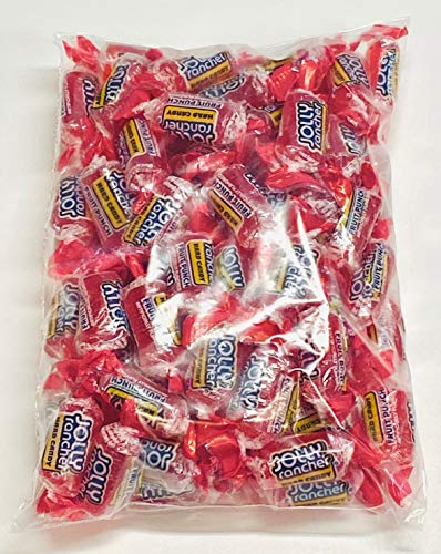 Jolly Ranchers Hard Candy 1 Pound Bag - Fruit Punch Flavor | Bulk Candy for Parties, Halloween Treats, Office Snacks & Gift Baskets