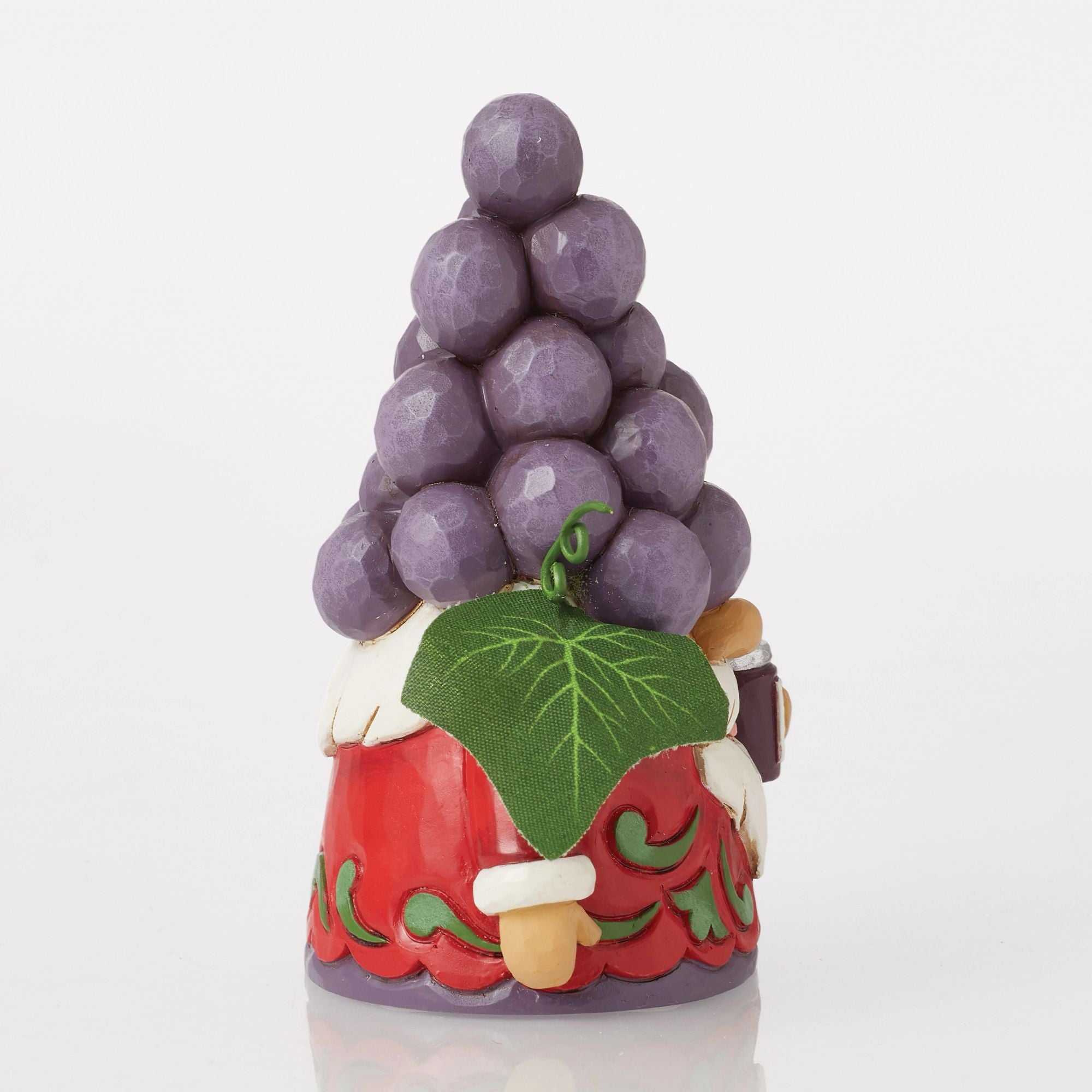 Whimsical Grapes Gnome Figurine - Handcrafted Garden Decor for Outdoor & Indoor Use - Perfect for Home, Office, or Gift Giving