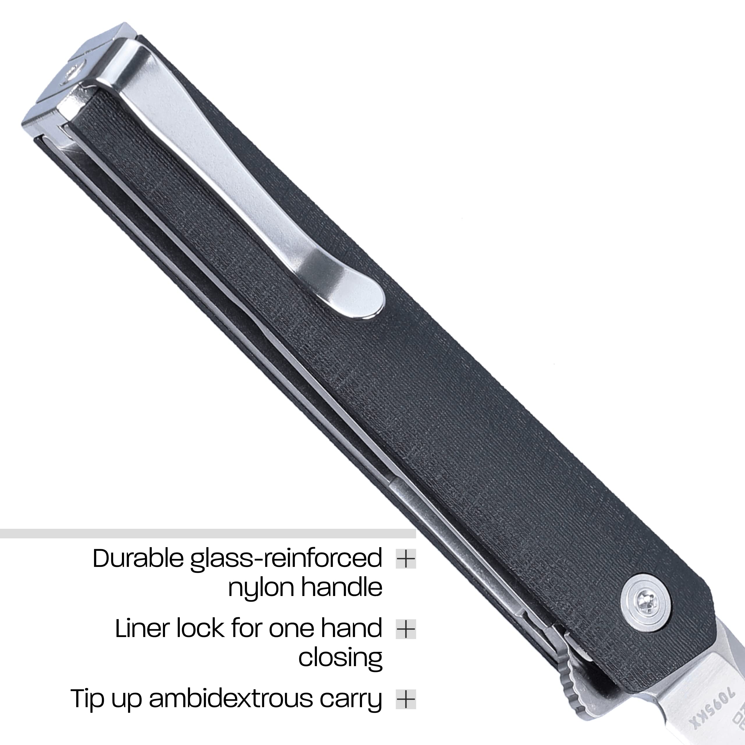 CRKT CEO Compact Folding Pocket Knife - EDC Everyday Carry, Office, Outdoor & Tactical Use