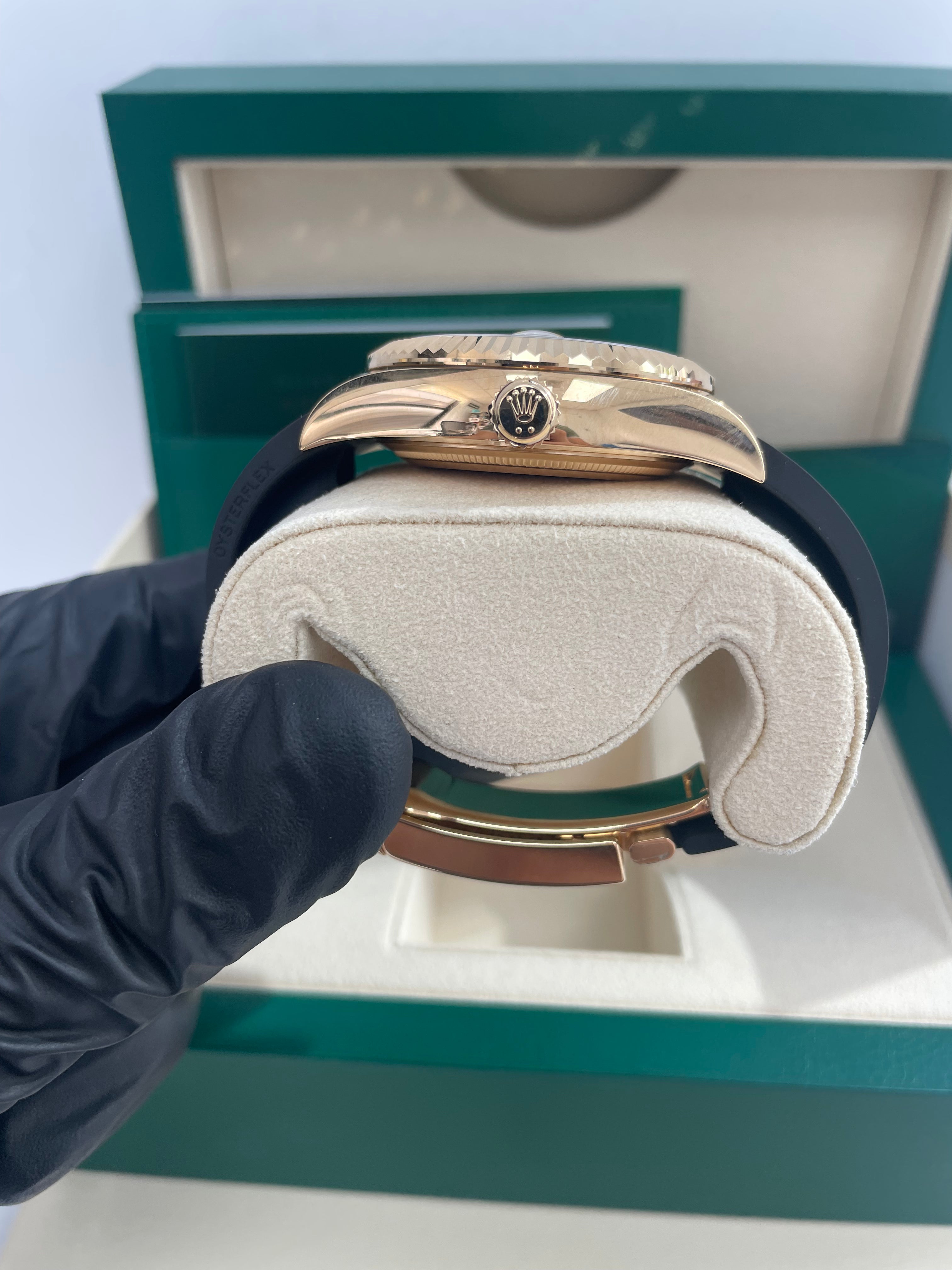 Rolex Sky-Dweller 326238 - 18K Yellow Gold Watch with White Index Dial & Oysterflex Bracelet | Luxury Men's Timepiece for Business, Travel & Special Occasions