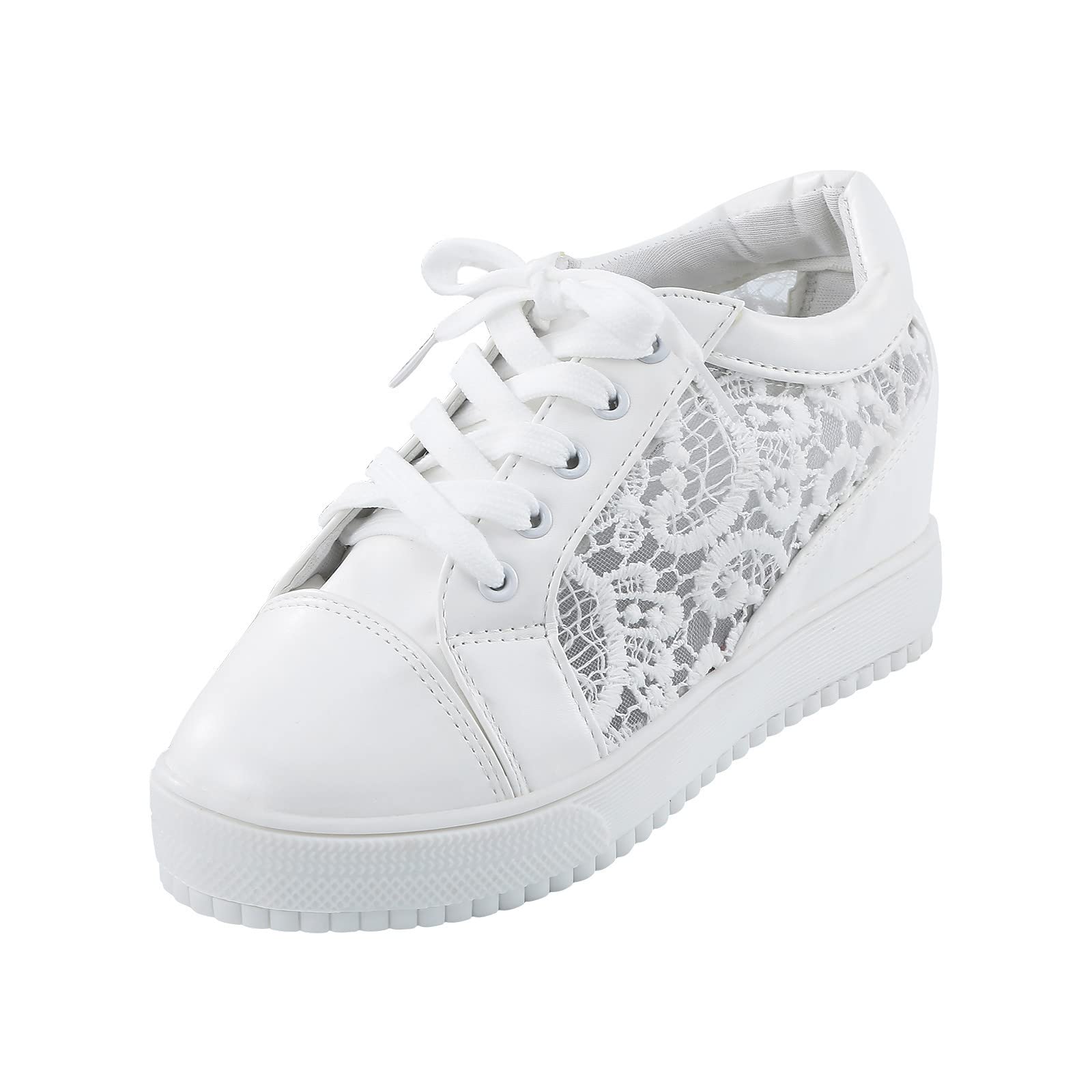 Women's Comfortable Slip-On Sneakers - Soft Wedge Platform Running Shoes for Casual Wear | Perfect for Walking, Workouts & Everyday Fashion