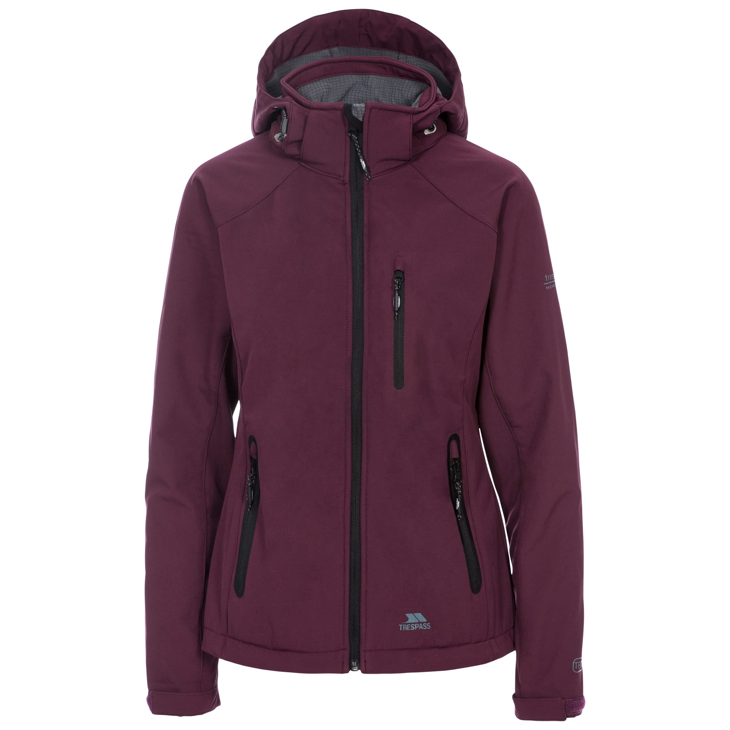 Trespass Women's Bela II Waterproof Softshell Jacket - Lightweight Windproof Winter Coat for Hiking, Skiing & Outdoor Activities