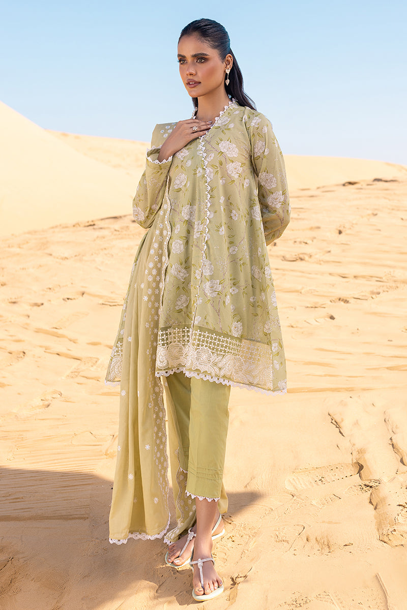 IVY VERDELL 3-Piece Printed Lawn Suit for Women - Floral Embroidery Pakistani Formal Dress - Perfect for Weddings, Parties & Special Occasions