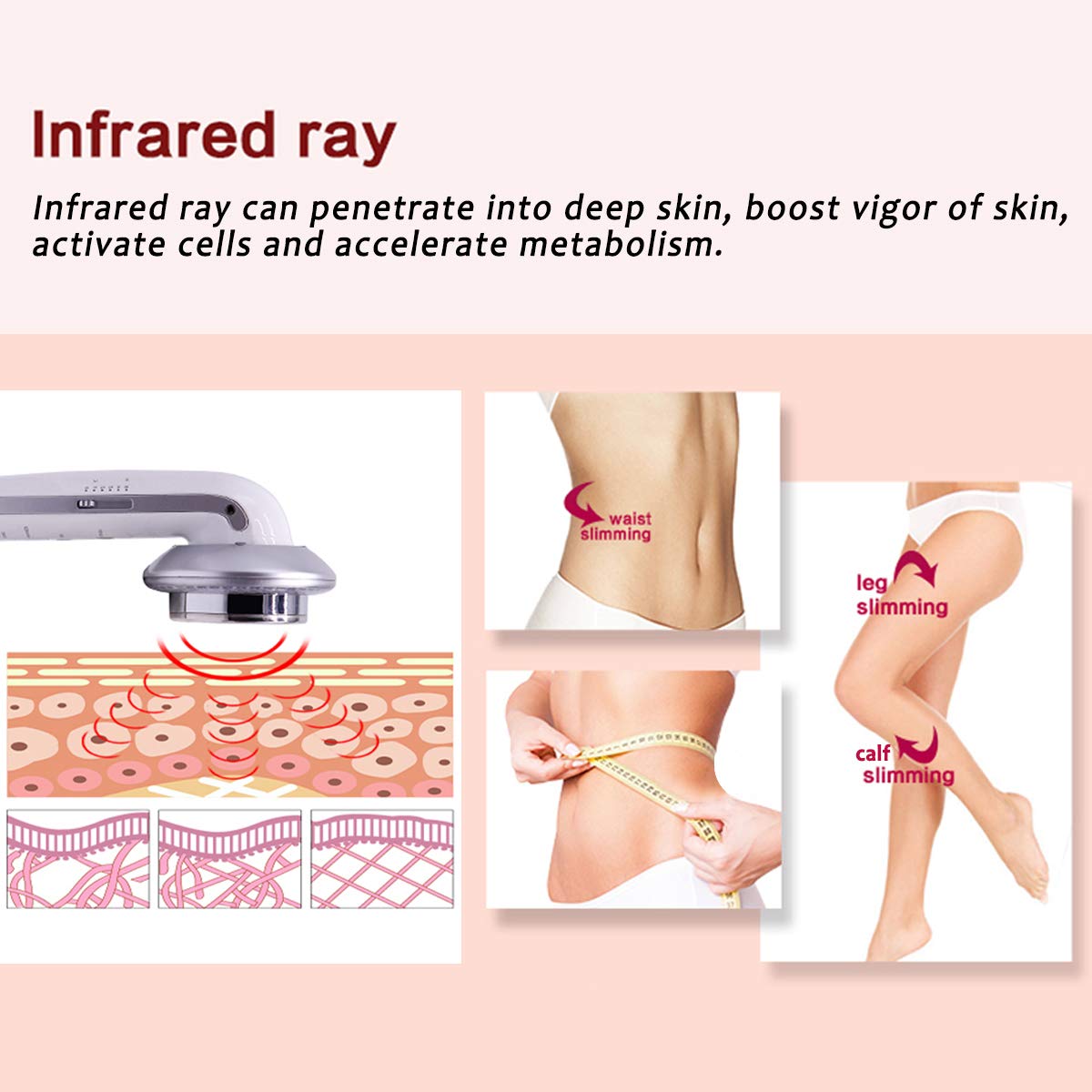 HENGCHONGZO Ultrasound Cavitation & EMS Massager Machine - Professional Body Slimming Device for Cellulite Reduction, Fat Burning, and Muscle Toning | Perfect for Home Spa, Weight Loss, and Body Contouring Treatments