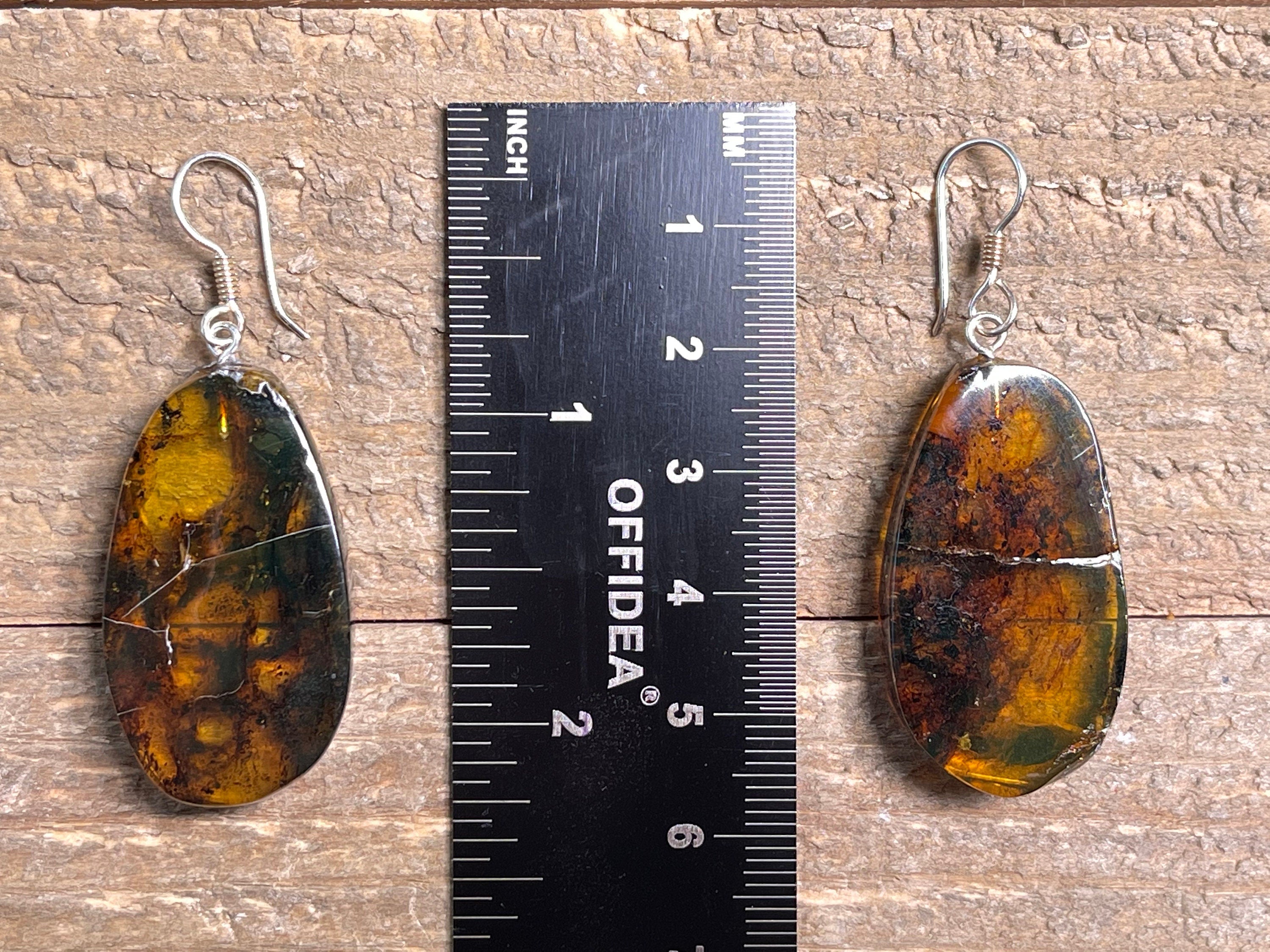 AMBER Crystal Earrings - Handmade Dangle Statement Jewelry with Healing Stones | Perfect for Boho Fashion, Spiritual Healing & Gift Giving
