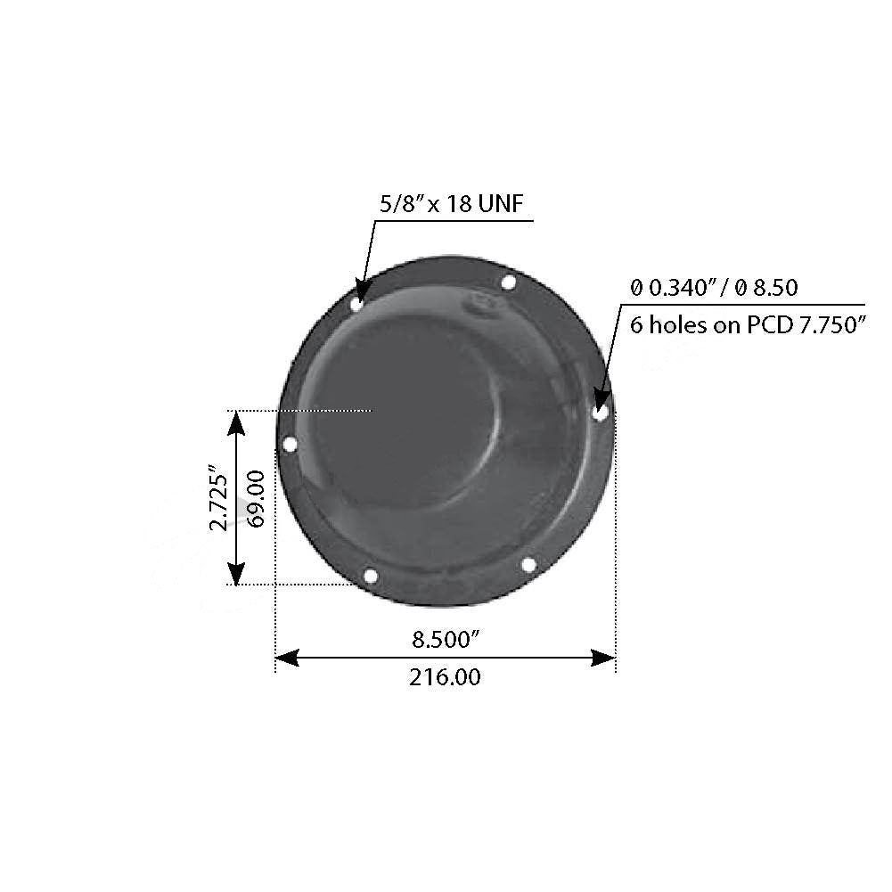 Mack SS50 SS58 SS65 SWS59 Trunnion Cap Replacement - Fits 97QL3101 & 25164367 - Heavy Duty Truck Suspension Part for Smooth Ride & Durability