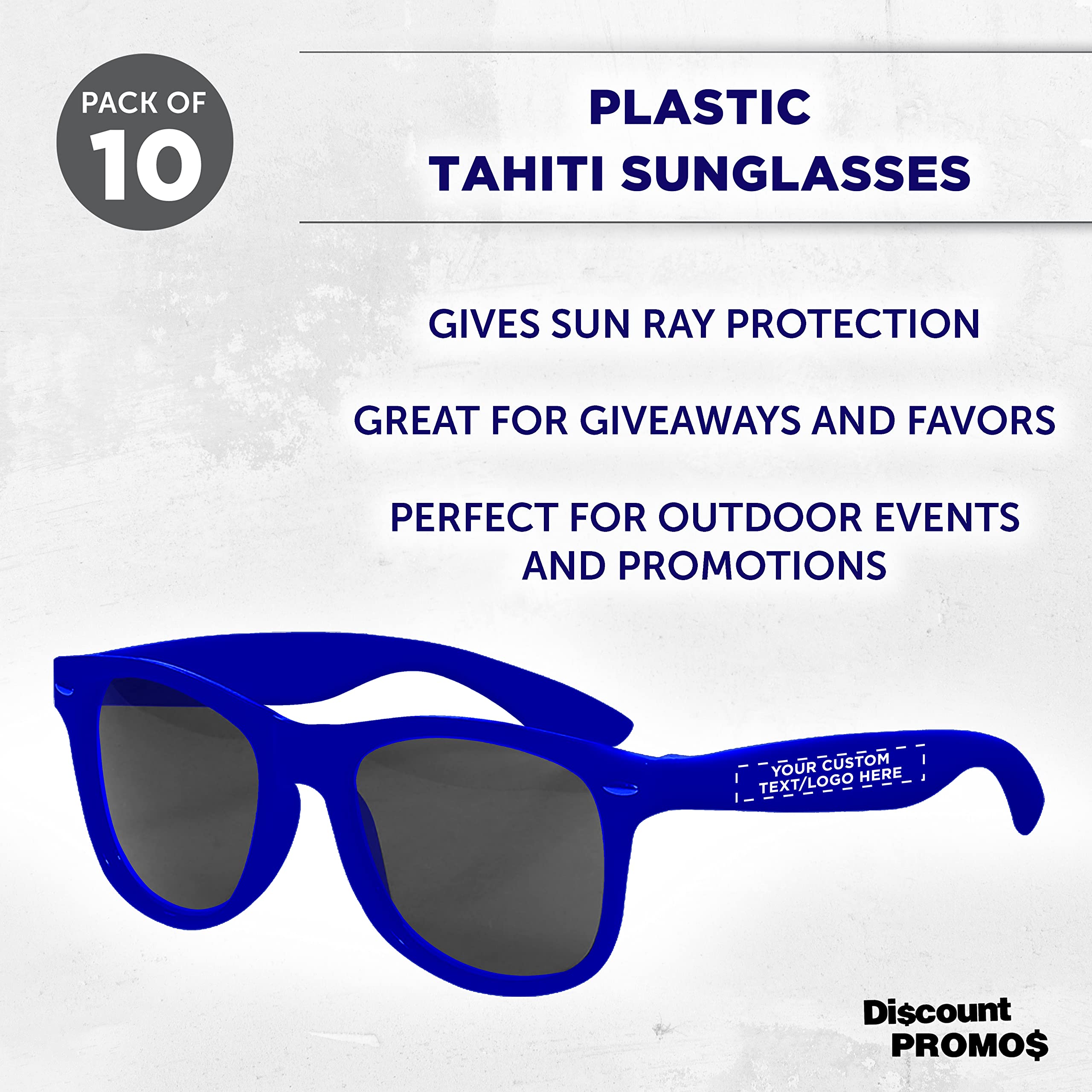 Trendy Plastic Tahiti Sunglasses - Classic Style UV Protection Shades for Men & Women | Perfect for Beach, Driving & Outdoor Activities