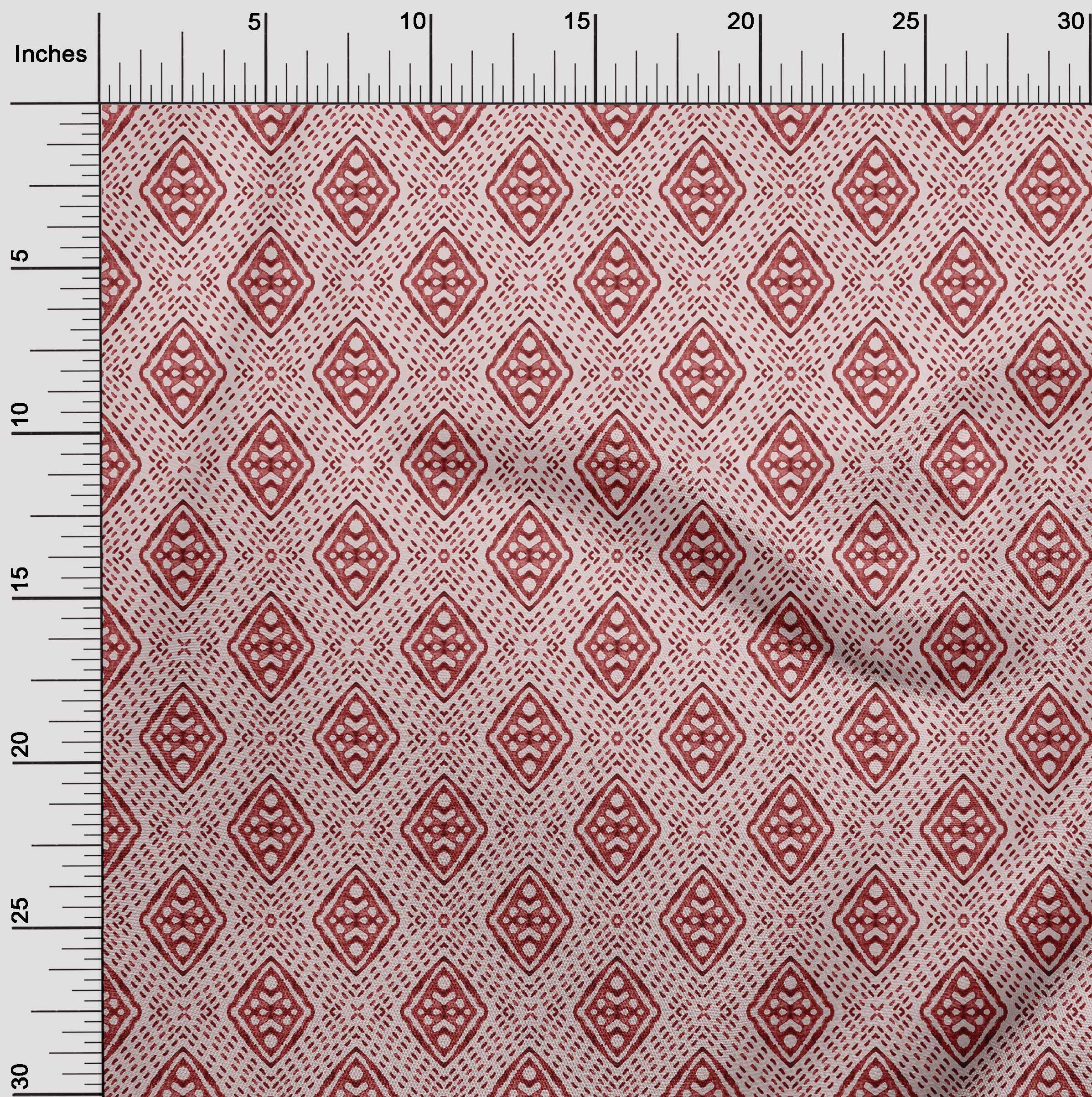 Premium Rayon Pink Salmon Fabric - 56