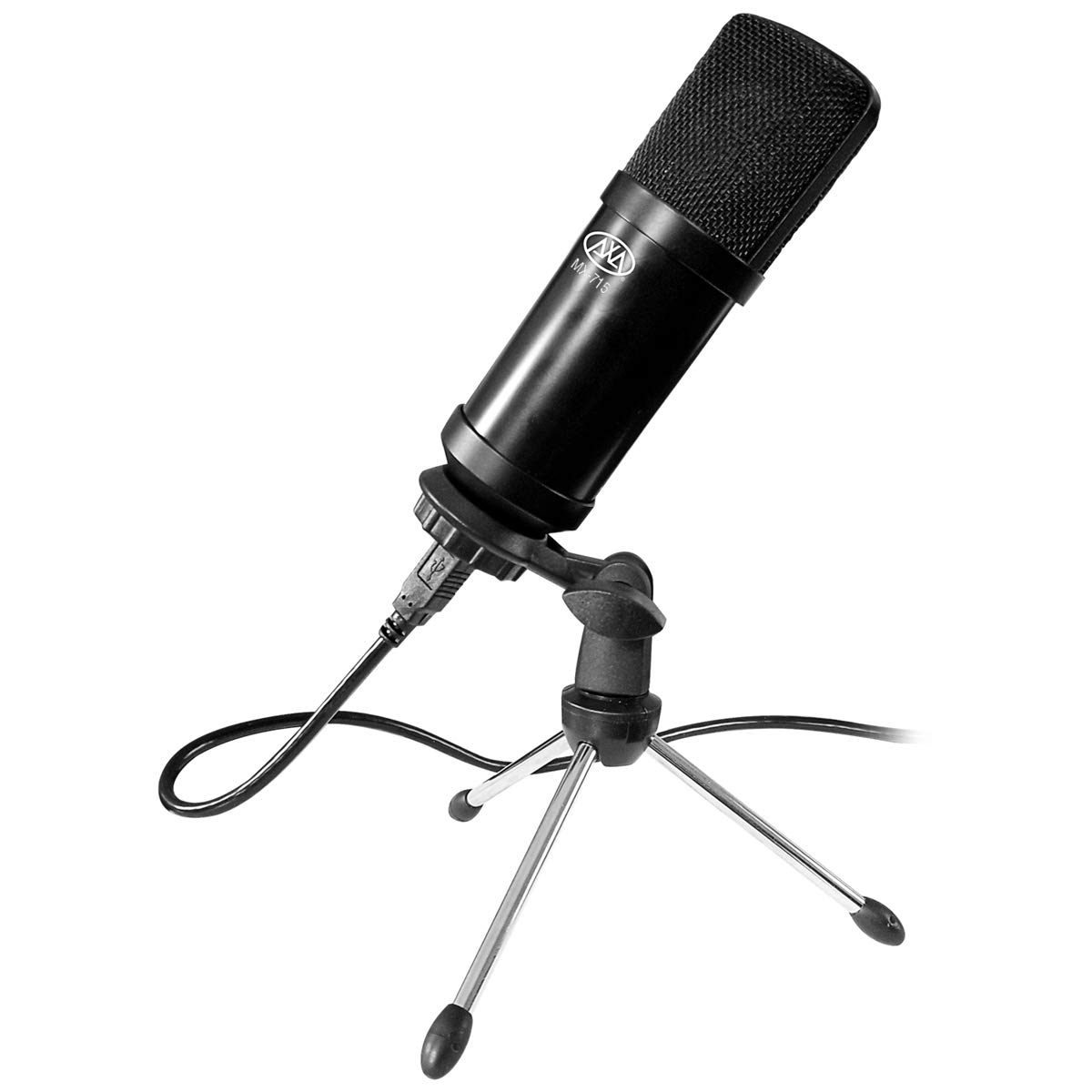 Professional USB Microphone with Adjustable Boom Arm - Studio Quality PC Mic for Podcasting, Gaming & Streaming - Perfect for Home Office, Voice Recording & Online Meetings