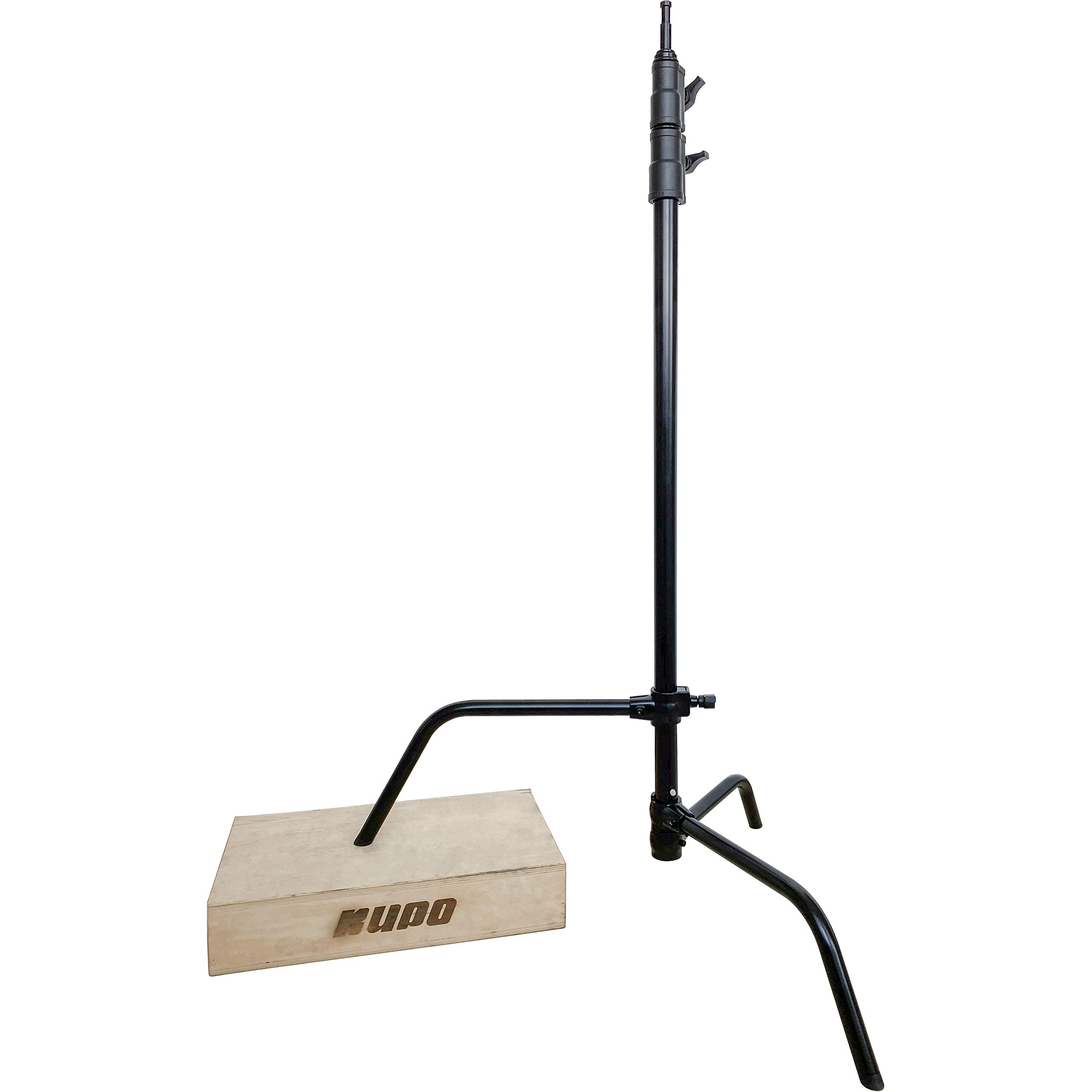KUPO 40in Professional Photography C-Stand with Sliding Leg & Quick-Release System - Heavy Duty Light Stand for Studio, Video & Film Production (Black, KS707511) - Perfect for Photographers, Videographers & Content Creators