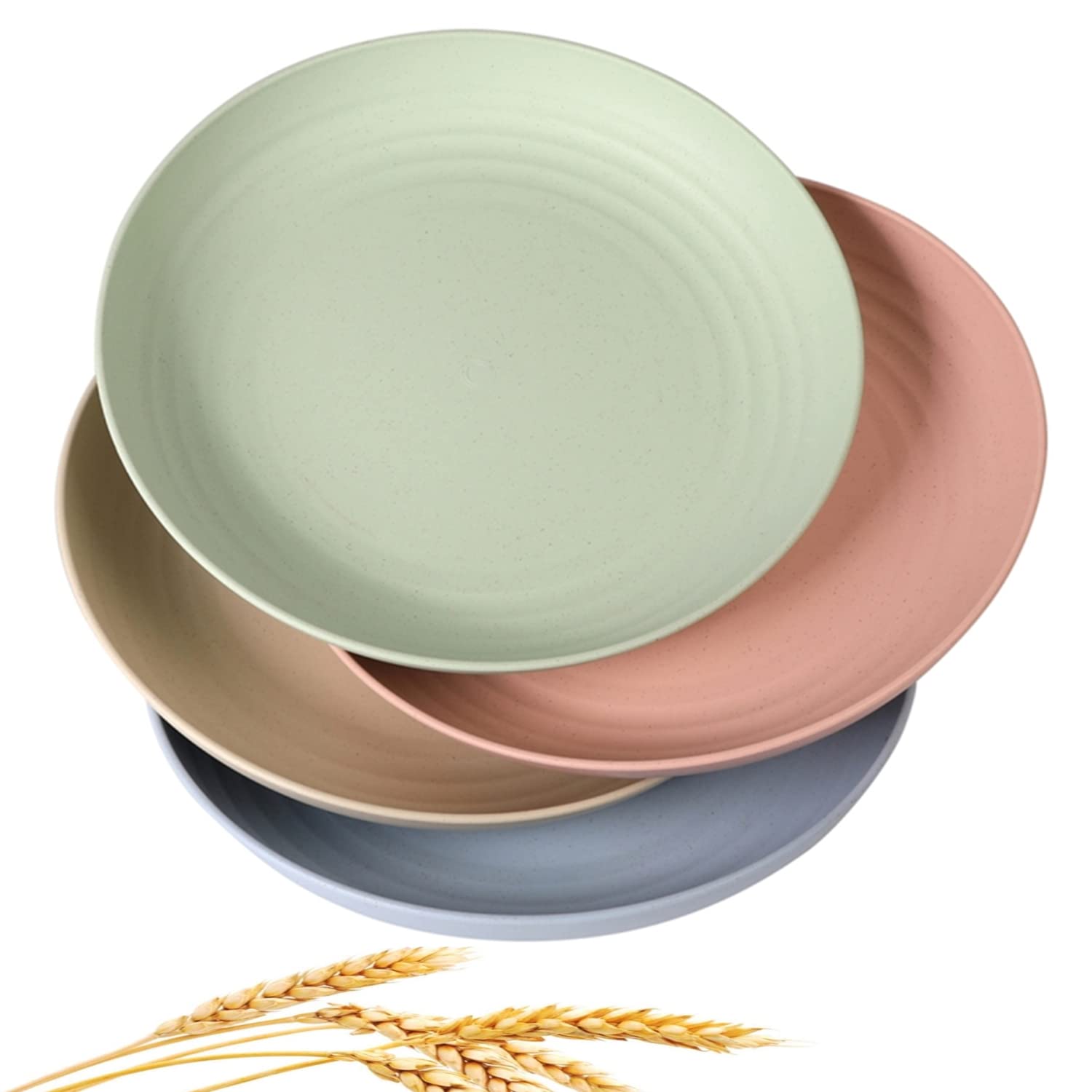 Eco-Friendly Wheat Straw Plates Set - 10