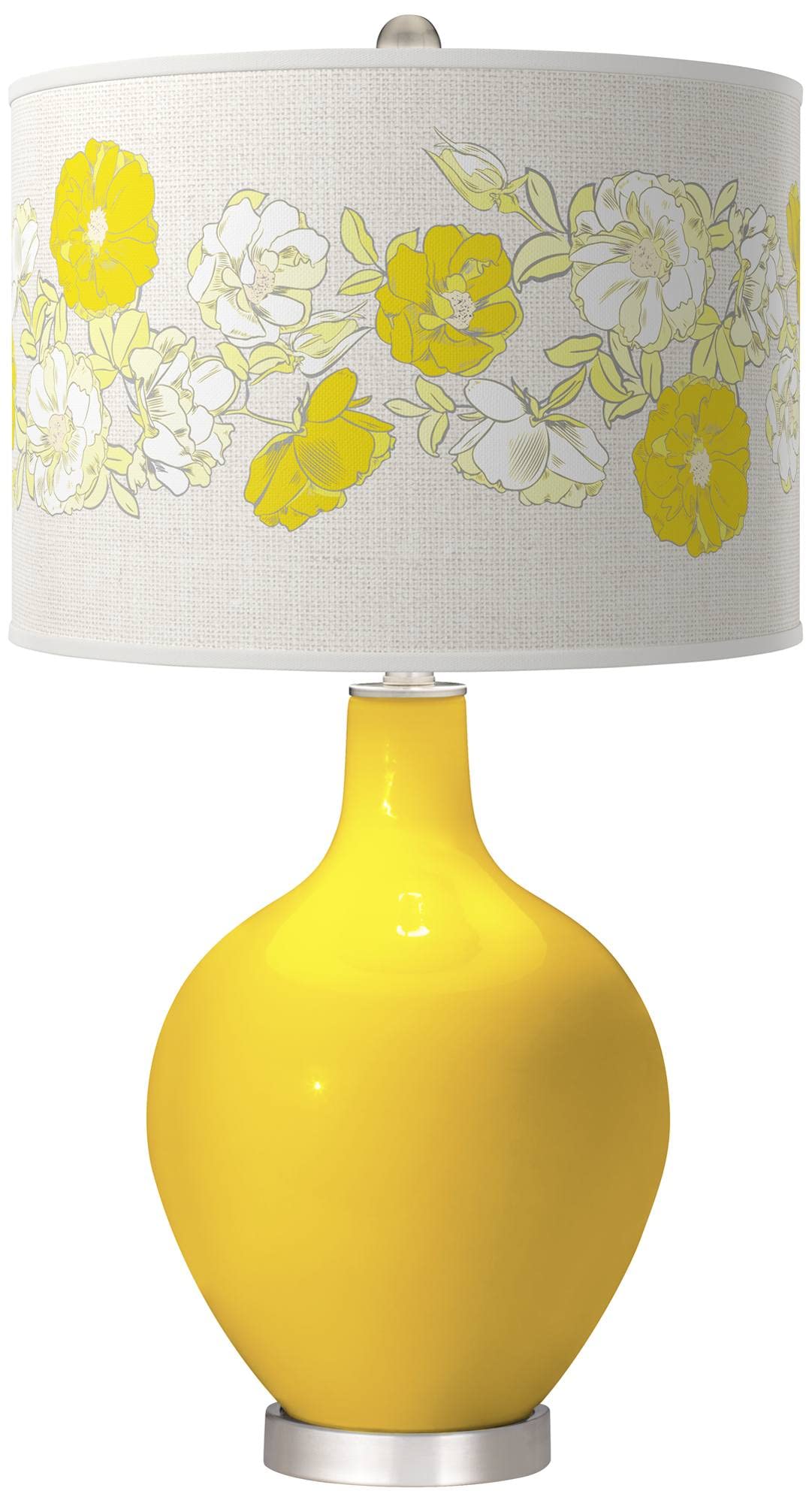 Color + Plus Citrus Rose Bouquet OVO Table Lamp - Modern LED Night Light for Bedroom, Living Room & Office Decor - Romantic Ambiance Lighting Gift Idea