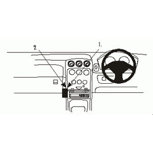 Alfa Romeo Spider GTV (1998-2005) No-Drill Angled Dash Mount - ClicOn Universal Phone Holder for Secure Driving & Navigation