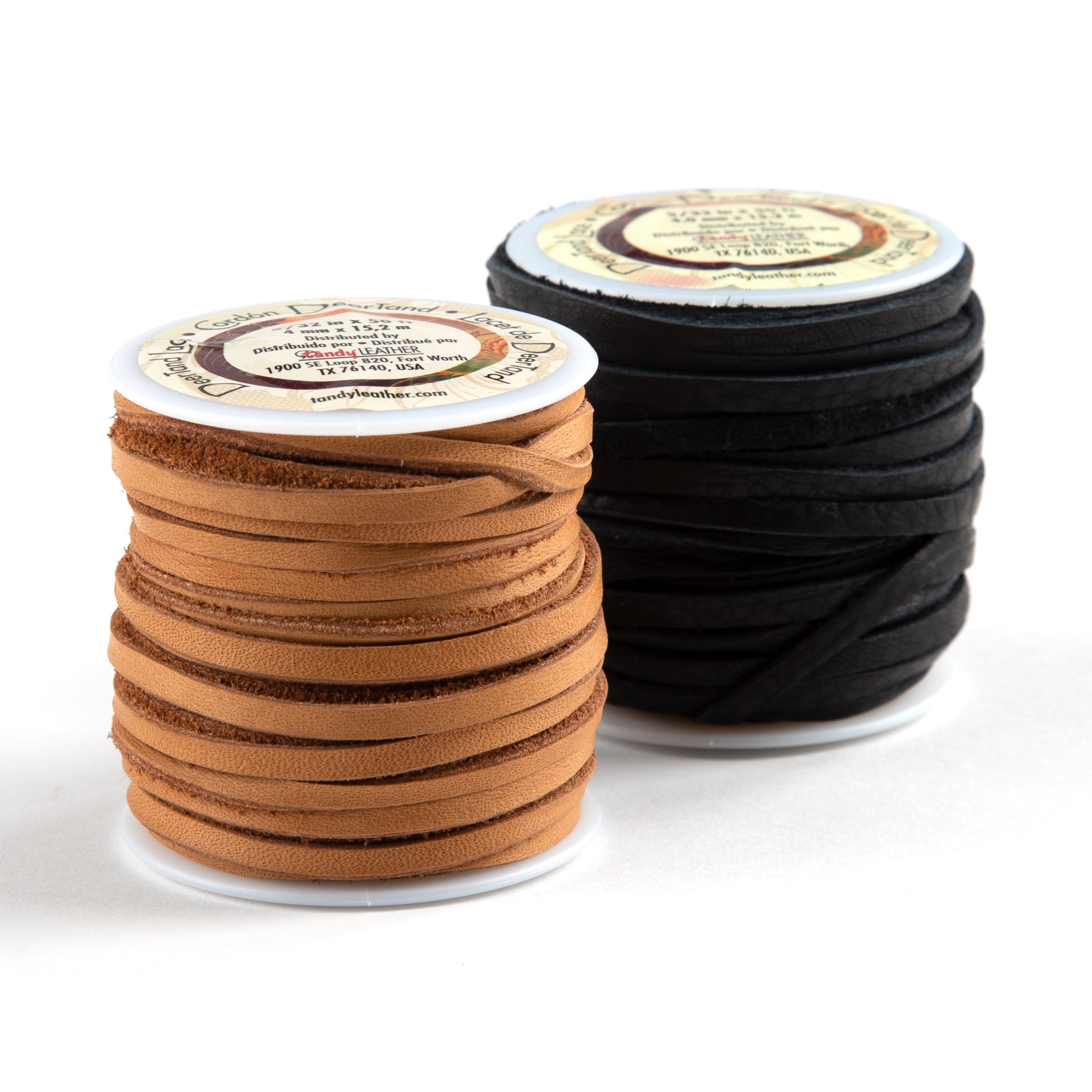 Deertan Lace 532 - 50 Feet Long Leather Lacing Cord for DIY Crafting, Shoe Repair, and Leatherworking Projects | Perfect for Handmade Accessories and Upholstery