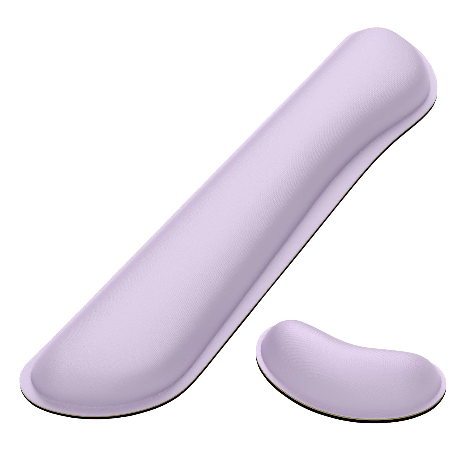 Ergonomic Vanilla Purple Keyboard and Mouse Wrist Rest Set with Extended Gaming Mouse Pad - Comfort Support for Typing & PC Gaming - Perfect for Office, Home & Gaming Setup