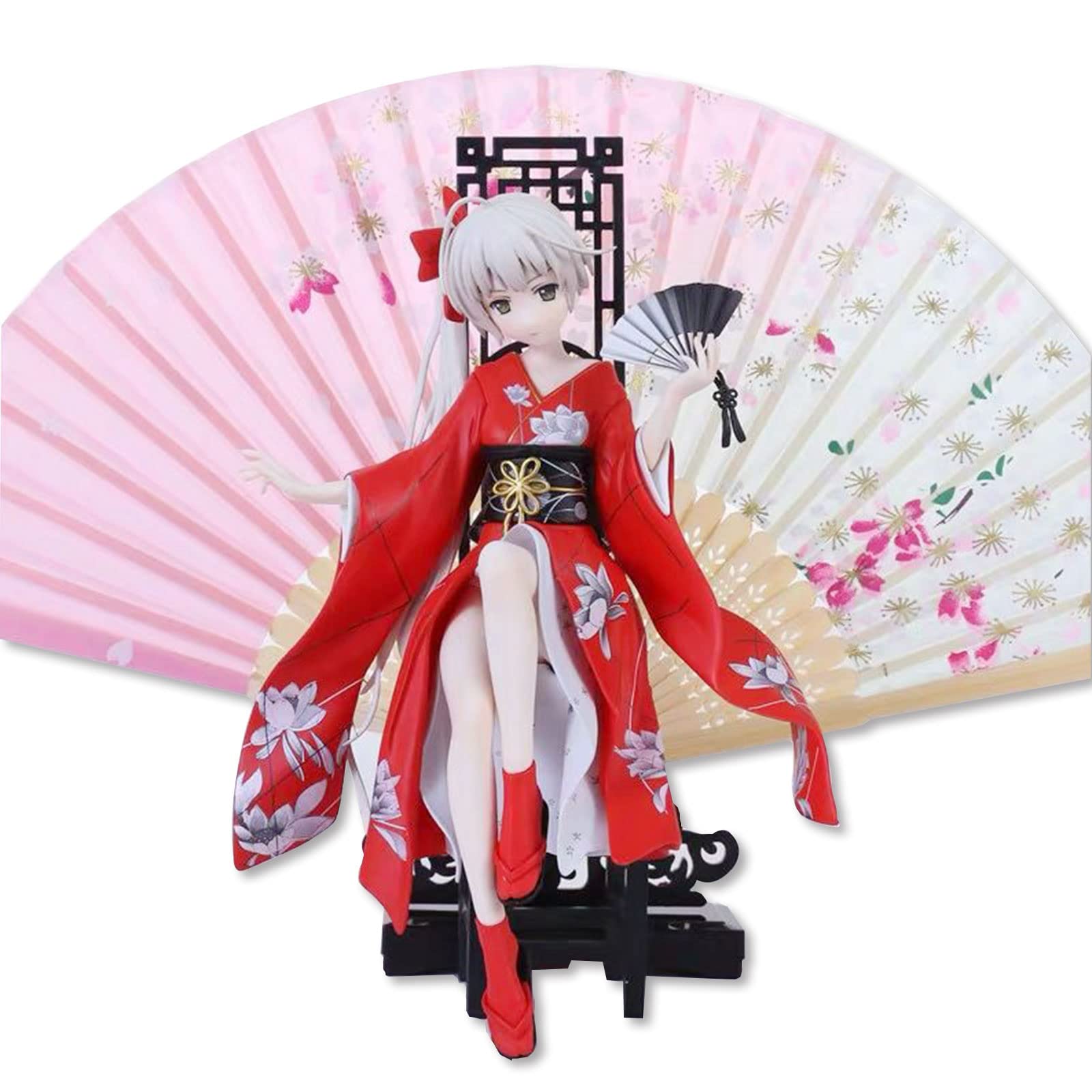 Japanese Anime Kneeling Kama Elegant Girl PVC Figure - Limited Edition Collectible Doll, Genshin Impact Character Model for Display & Gift | Perfect for Anime Fans, Home Decor, and Gaming Enthusiasts