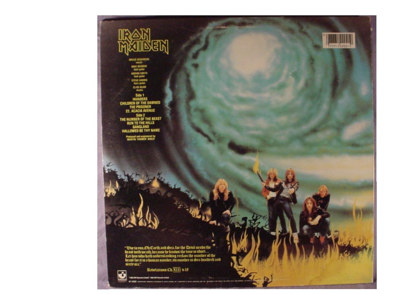 Iron Maiden - The Number Of The Beast LP Vinyl Record | Heavy Metal Music Album | Perfect for Collectors & Music Enthusiasts