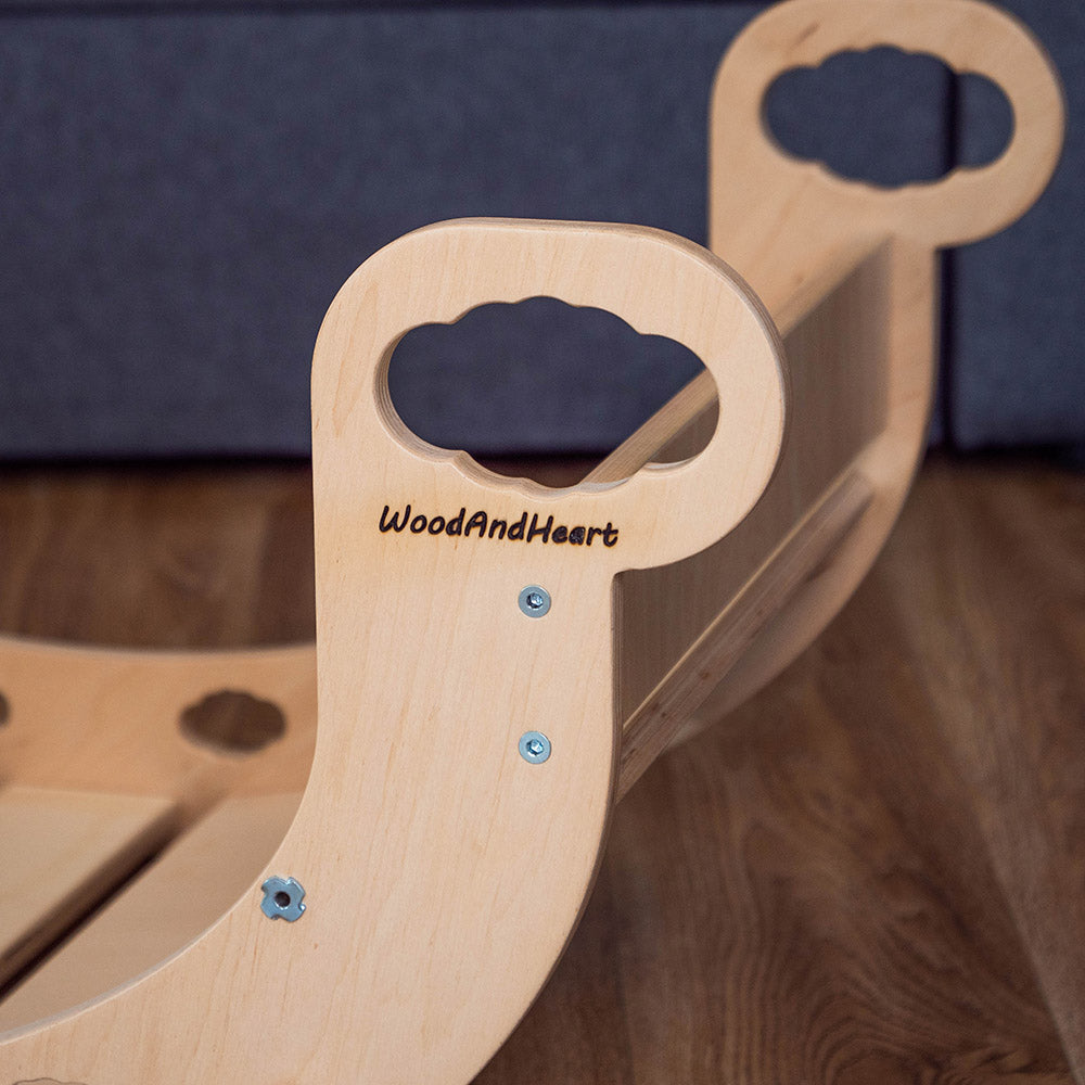 Montessori Balance Board for Kids - Wooden Wobble Board for Toddler Balance Training, Indoor Play & Yoga - Perfect for Home, Classroom & Gym Use