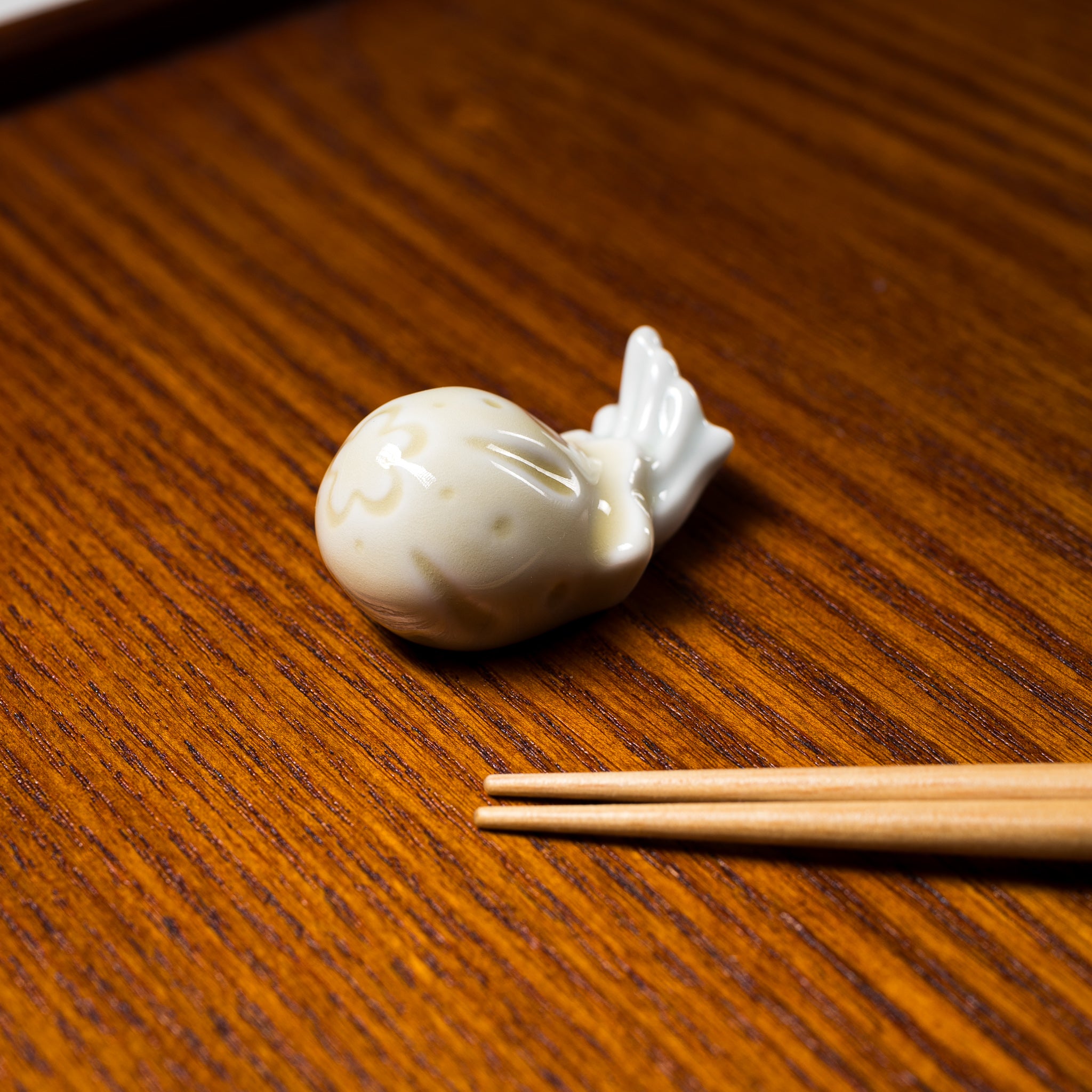 Hasami Ware Jellyfish Single Chopstick Rest - 5 Stylish Japanese Ceramic Chopstick Holders for Sushi, Ramen & Asian Dining | Elegant Tableware Gift