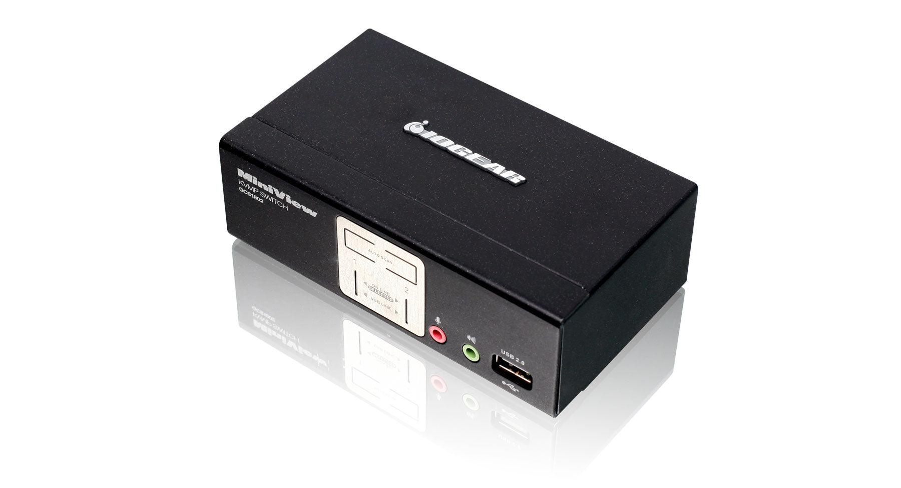 2 Port VGA KVMP Switch with USB 2.0 Hub & Audio Support - Dual Monitor KVM Switch for PC, Laptop, Server - Ideal for Home Office, Gaming & IT Workstations