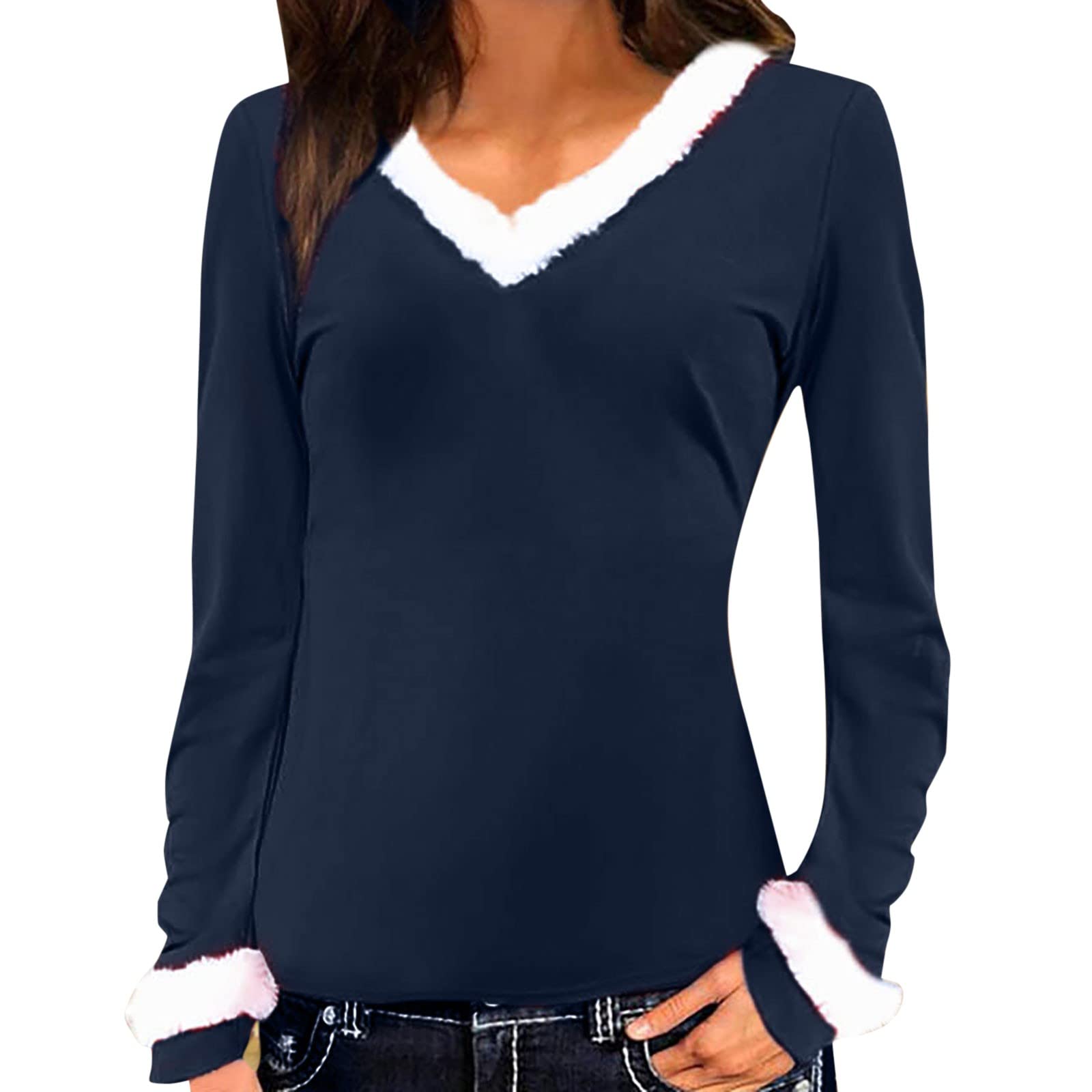 Women's Long Sleeve Casual Tunic Top with Side Split - Loose Fit Fall & Summer Blouse for Everyday Wear, Office, or Weekend Outings