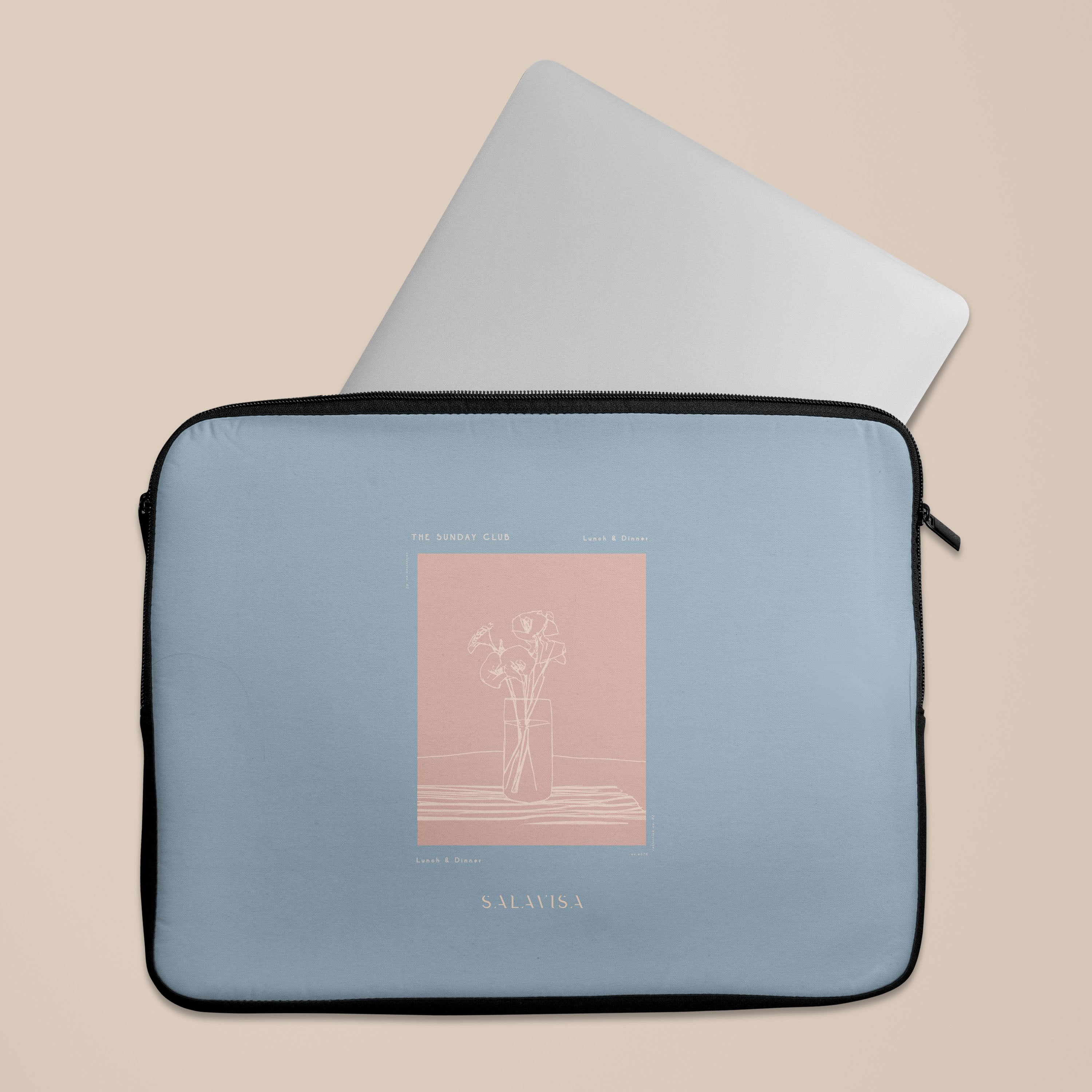 Premium Blue Laptop Sleeve for 13-15 Inch MacBook & Notebook - Protective Case for Work, School & Travel - Lightweight & Water-Resistant Computer Bag for Daily Commute & Business Trips