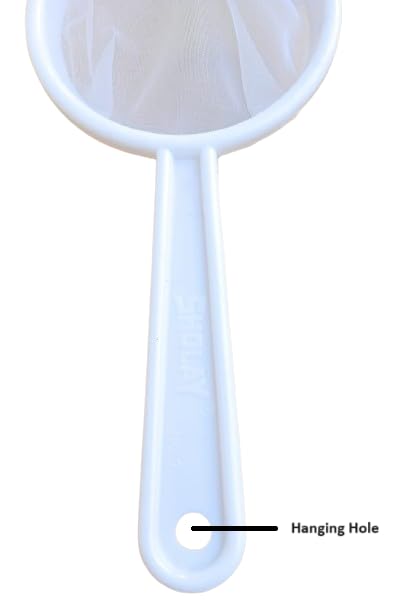 Premium Double Mesh Plastic Tea Strainer for Loose Leaf Tea - 4 Pack, White - Perfect for Kitchen, Office, Camping & Travel Brewing