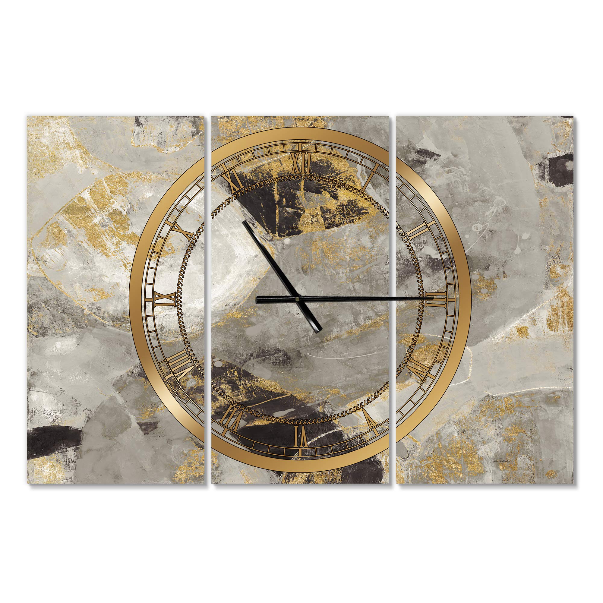 Designart Safari Dancer Round Metal Wall Clock - Decorative Home Wall Art for Living Room, Bedroom & Office | Unique Cottage Style Circle Wall Decor | Perfect for Safari Theme Interiors & Gift Giving