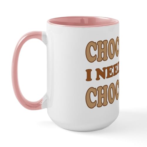 White/Pink Inside - Chocolate Lover Large Mug