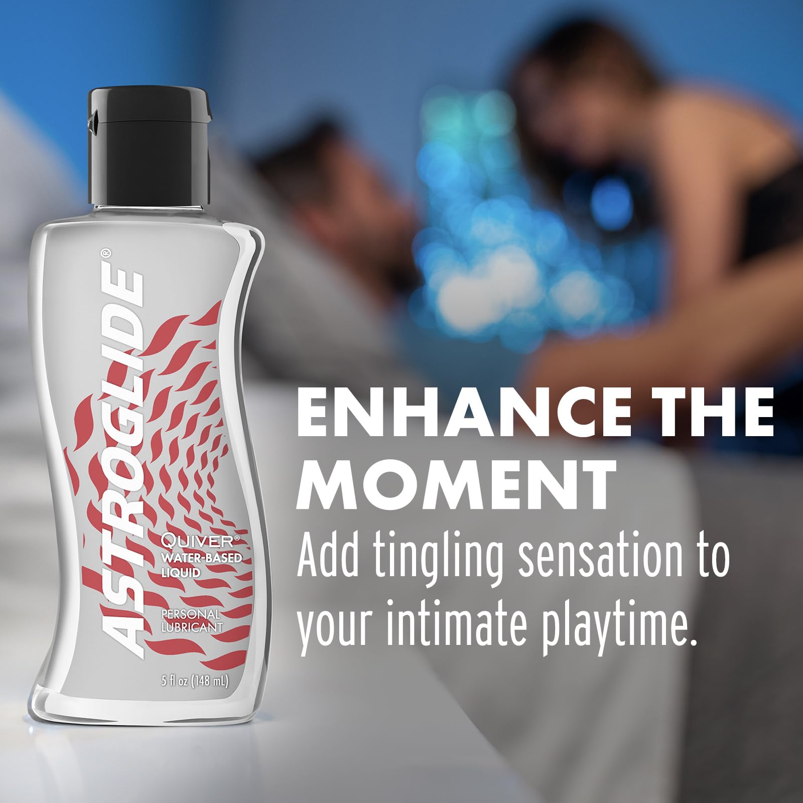 Astroglide Water-Based Personal Lubricant (5oz) - Long-Lasting Sex Lube for Men, Women & Couples - Enhances Intimacy & Sensation - Easy Clean Up - Perfect for Massage, Foreplay & Couples' Night