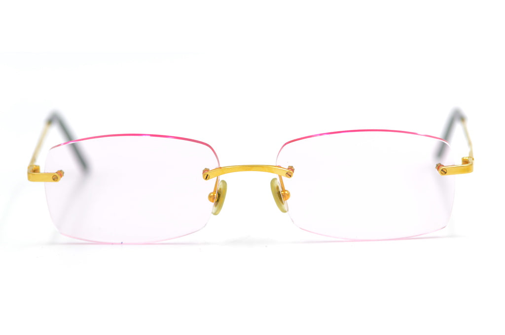 Cartier T Eye Titan 90s Vintage Sunglasses - Classic Retro Aviator Style for Men & Women - Perfect for Outdoor Activities, Travel & Fashion Accessories