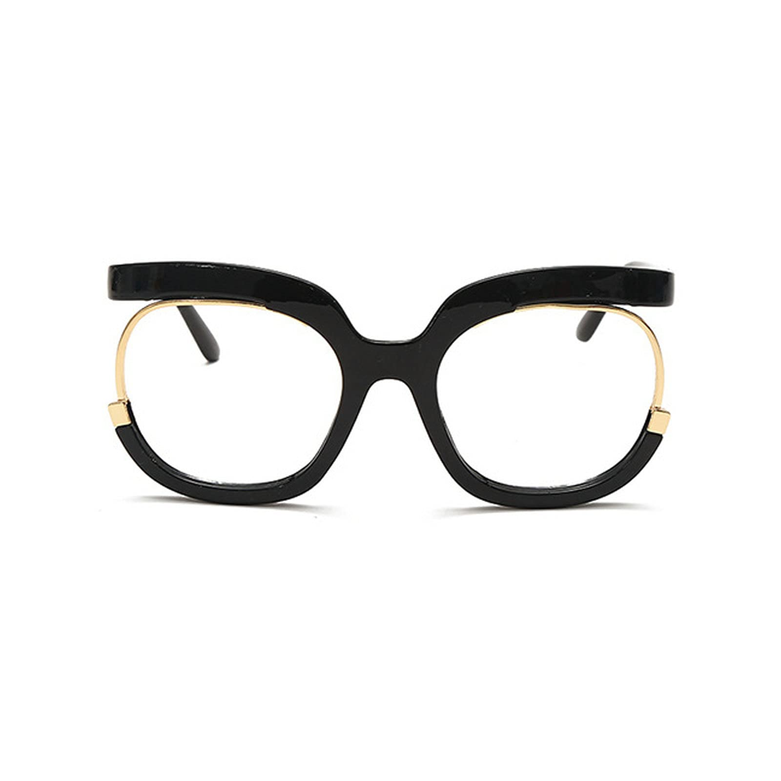COTIA Oversized Blue Light Blocking Glasses for Women - Fashion Half Frame Computer Eyewear with Anti-UV Protection | Perfect for Office Work, Gaming & Digital Screen Use