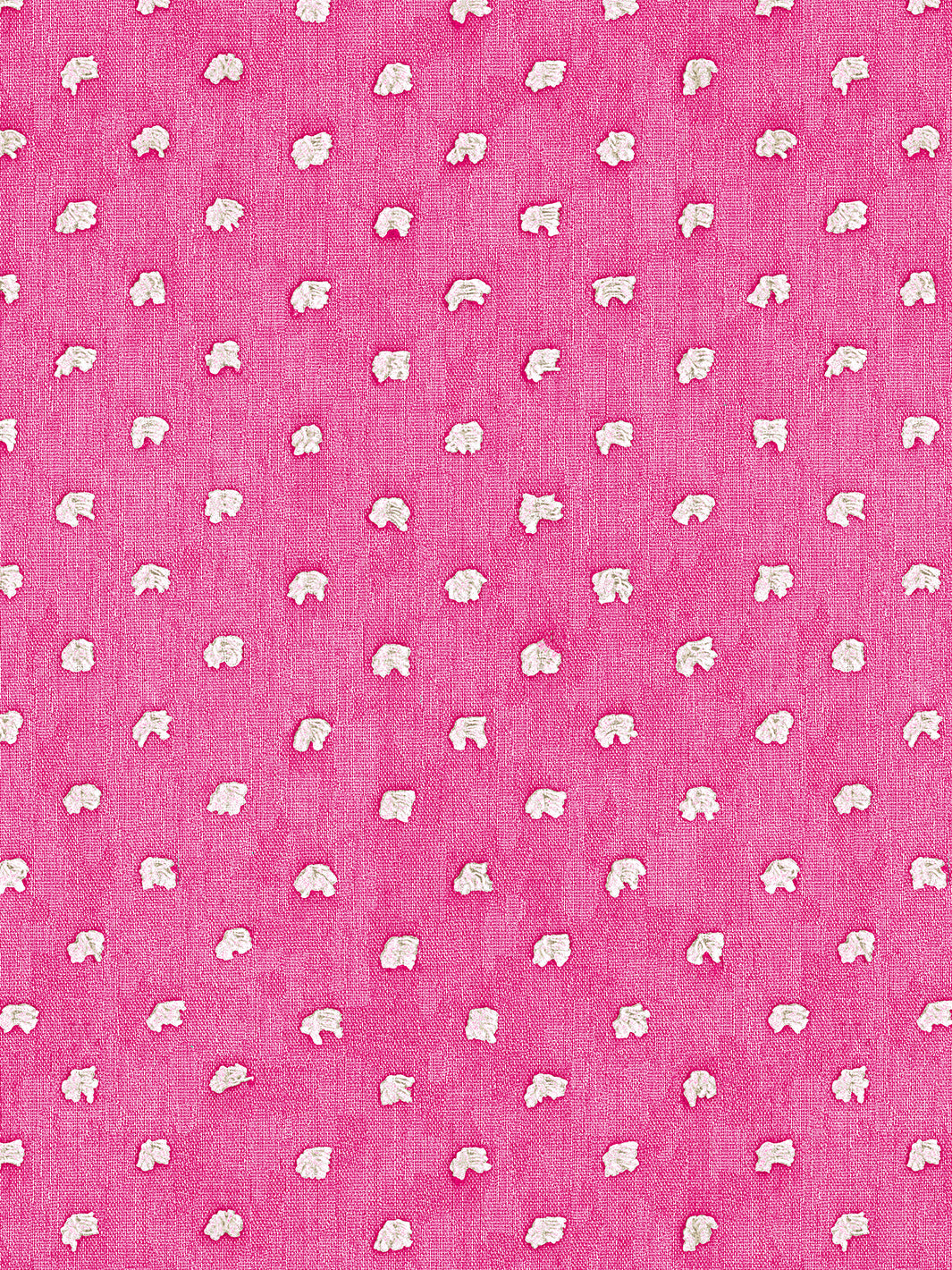 Sarah Jessica Parker Dotted Swiss Wallpaper - Raspberry Floral Pattern for Bedroom & Living Room Decor