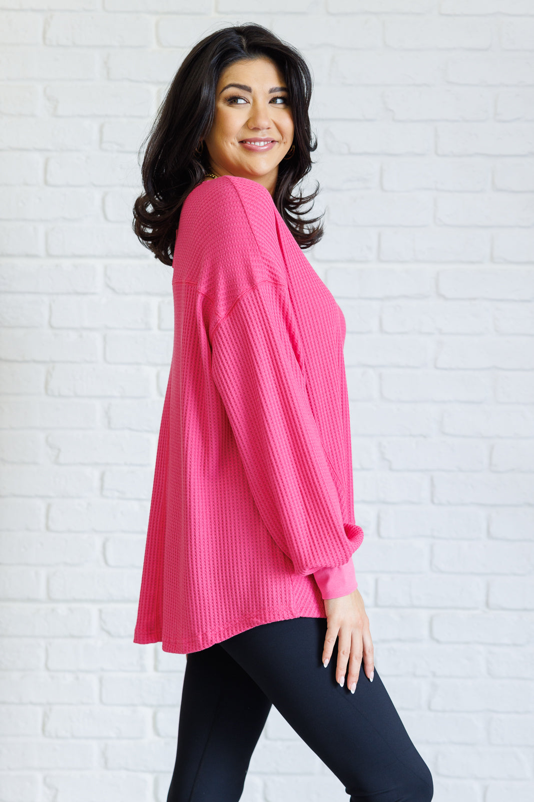 Stylish Pink V Neck Top for Women - Comfortable & Trendy Casual Wear for Everyday Outfits & Summer Fashion