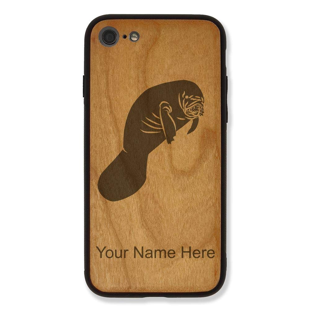 Premium Wooden iPhone 7 Plus & 8 Plus Case with Custom Engraving - Durable Cherry Wood Protective Cover for Everyday Use & Special Gifts
