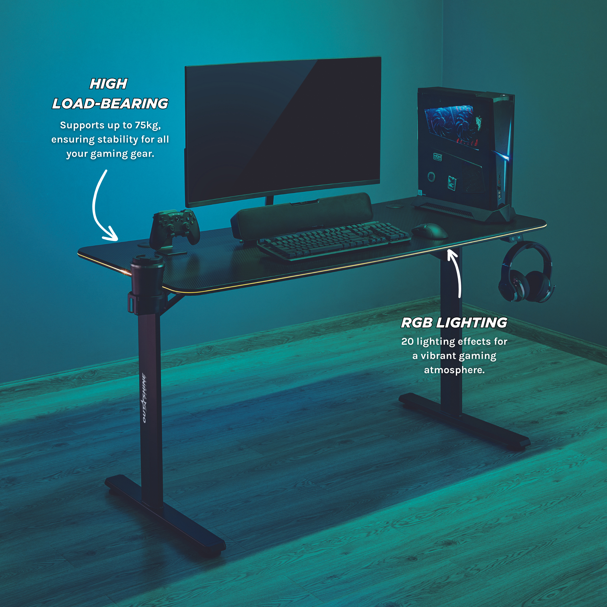 Rift Gaming Desk - 44.5